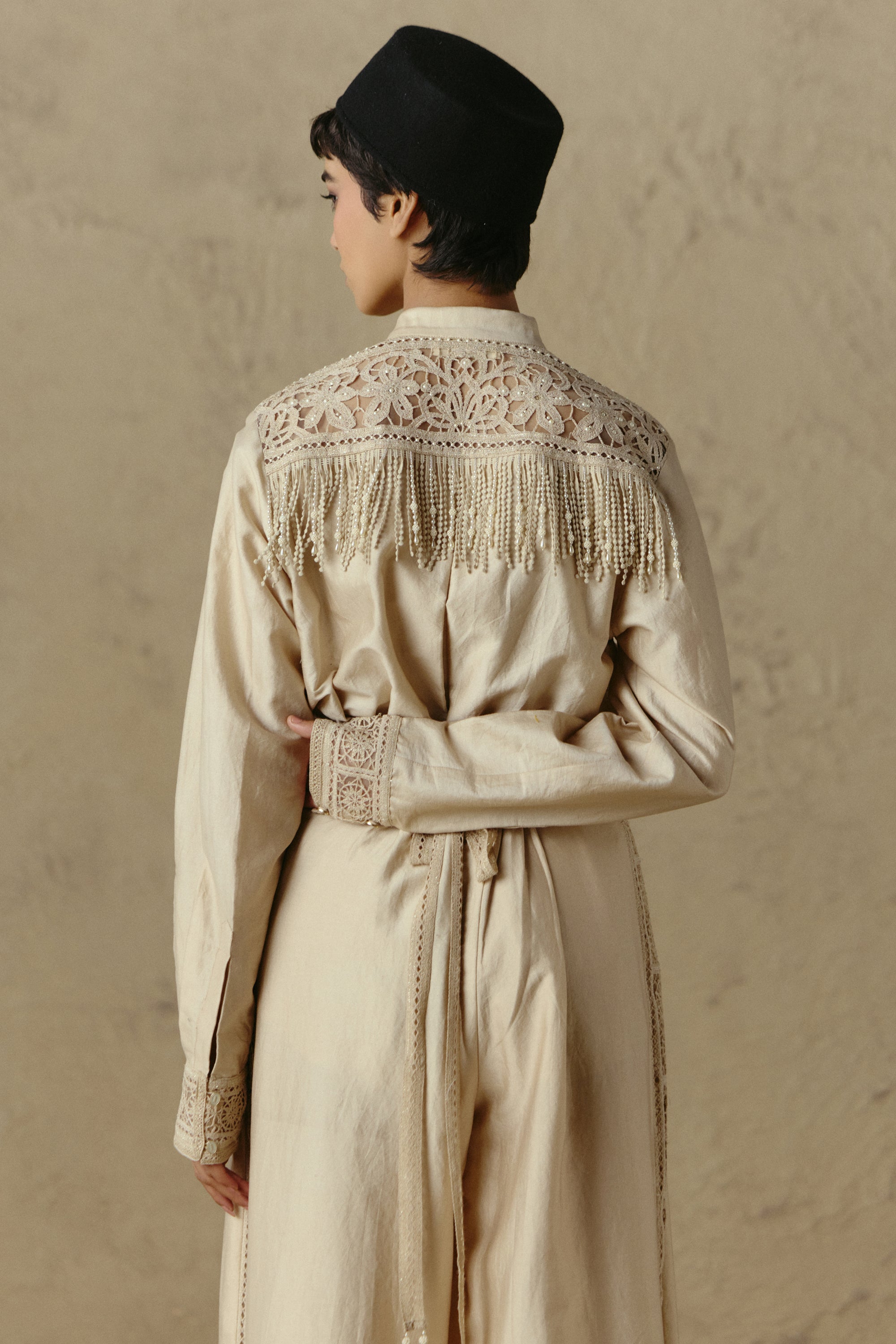 Chanderi Lace Trousers