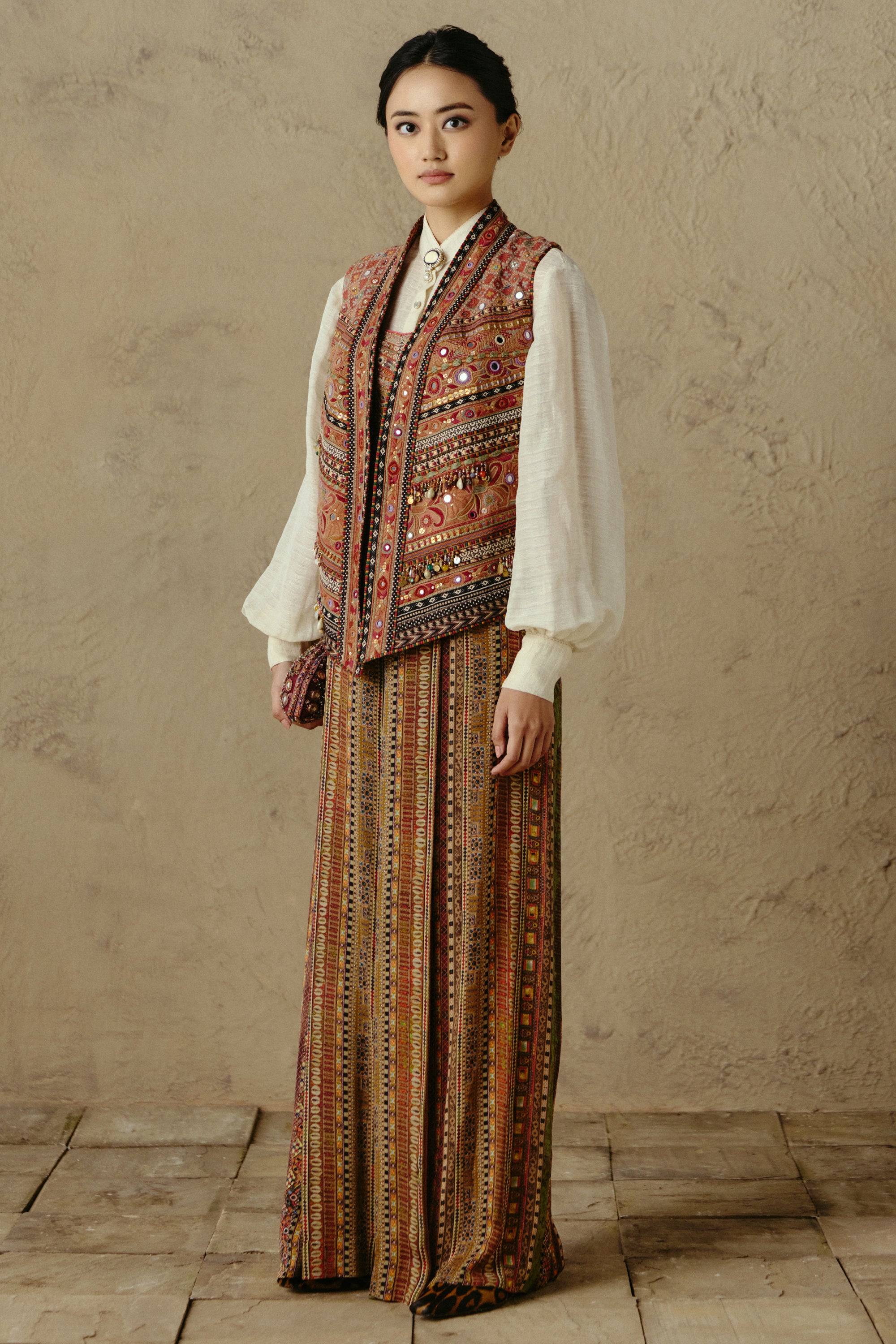 Rabari Collage Gilet