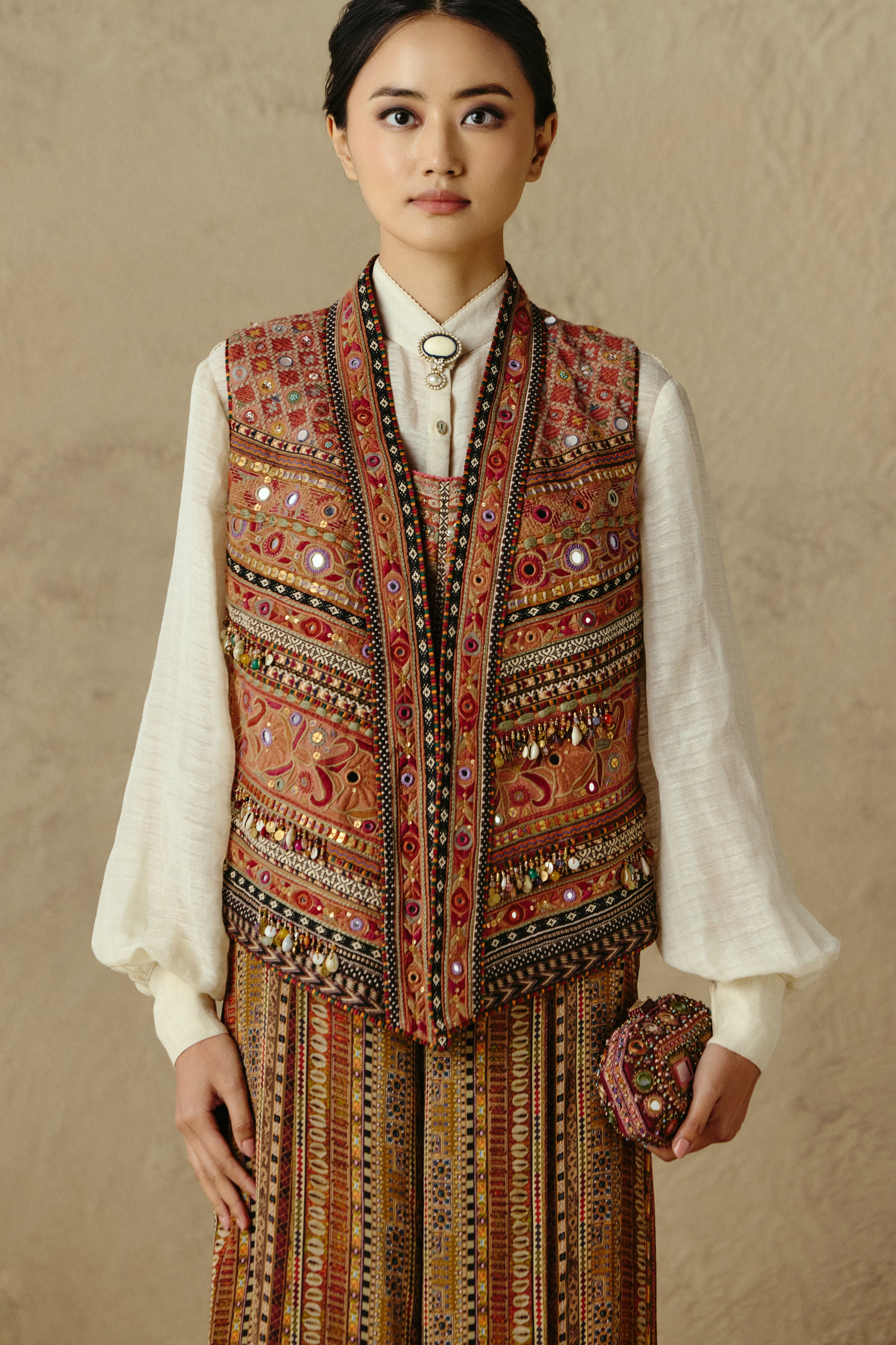 Rabari Collage Gilet