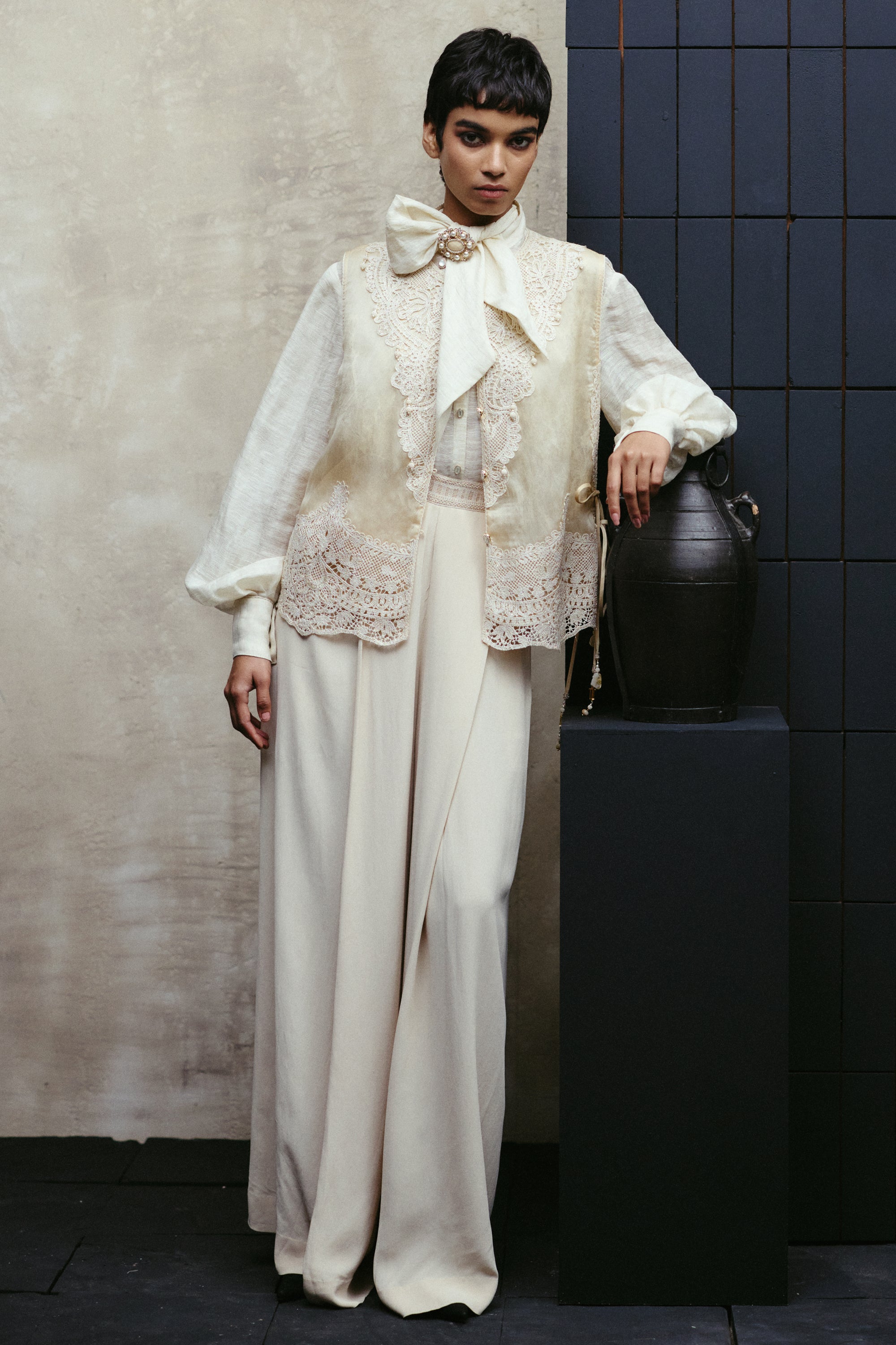 Pleated Pants