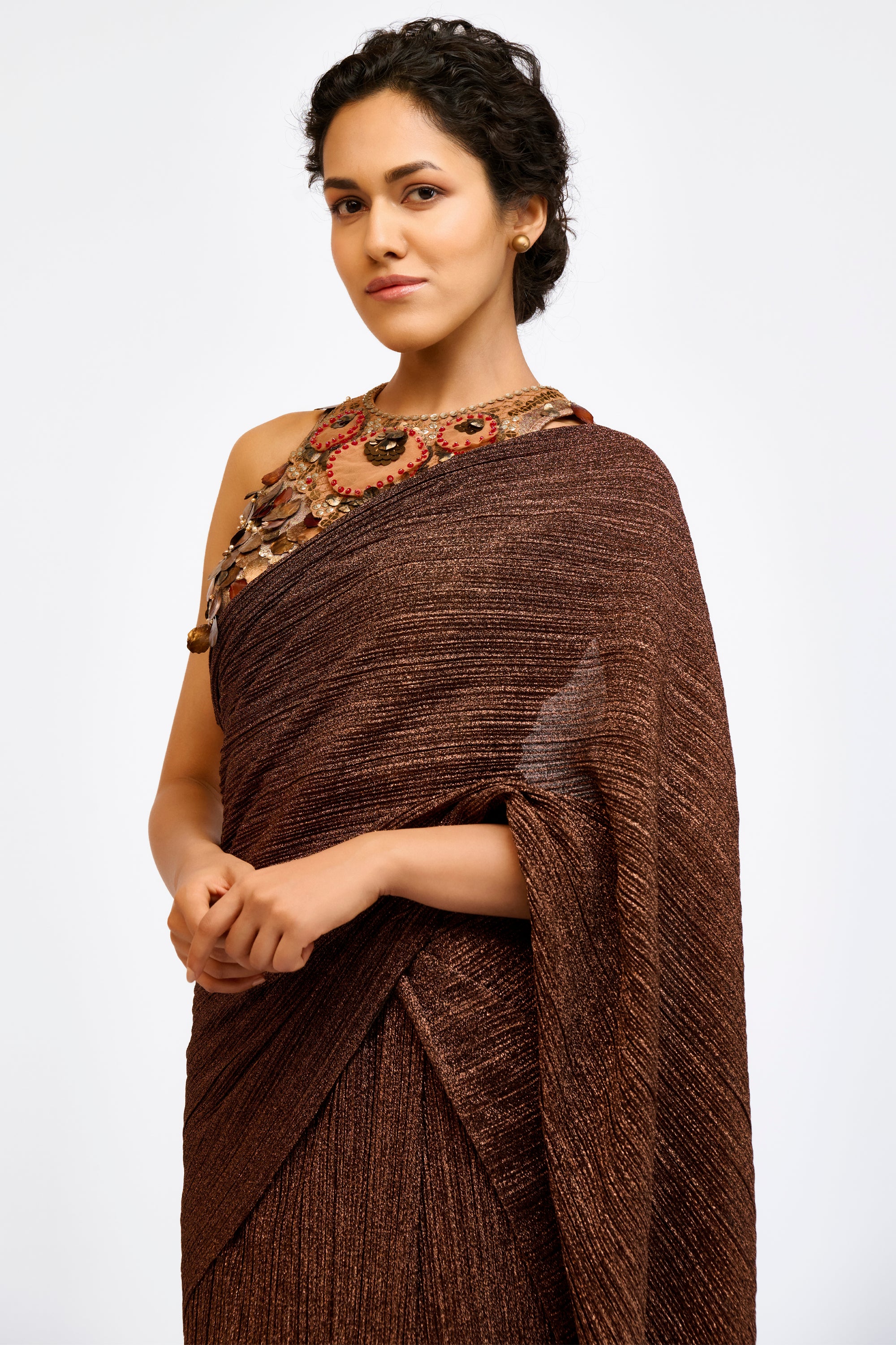 Crinkled Concept Saree