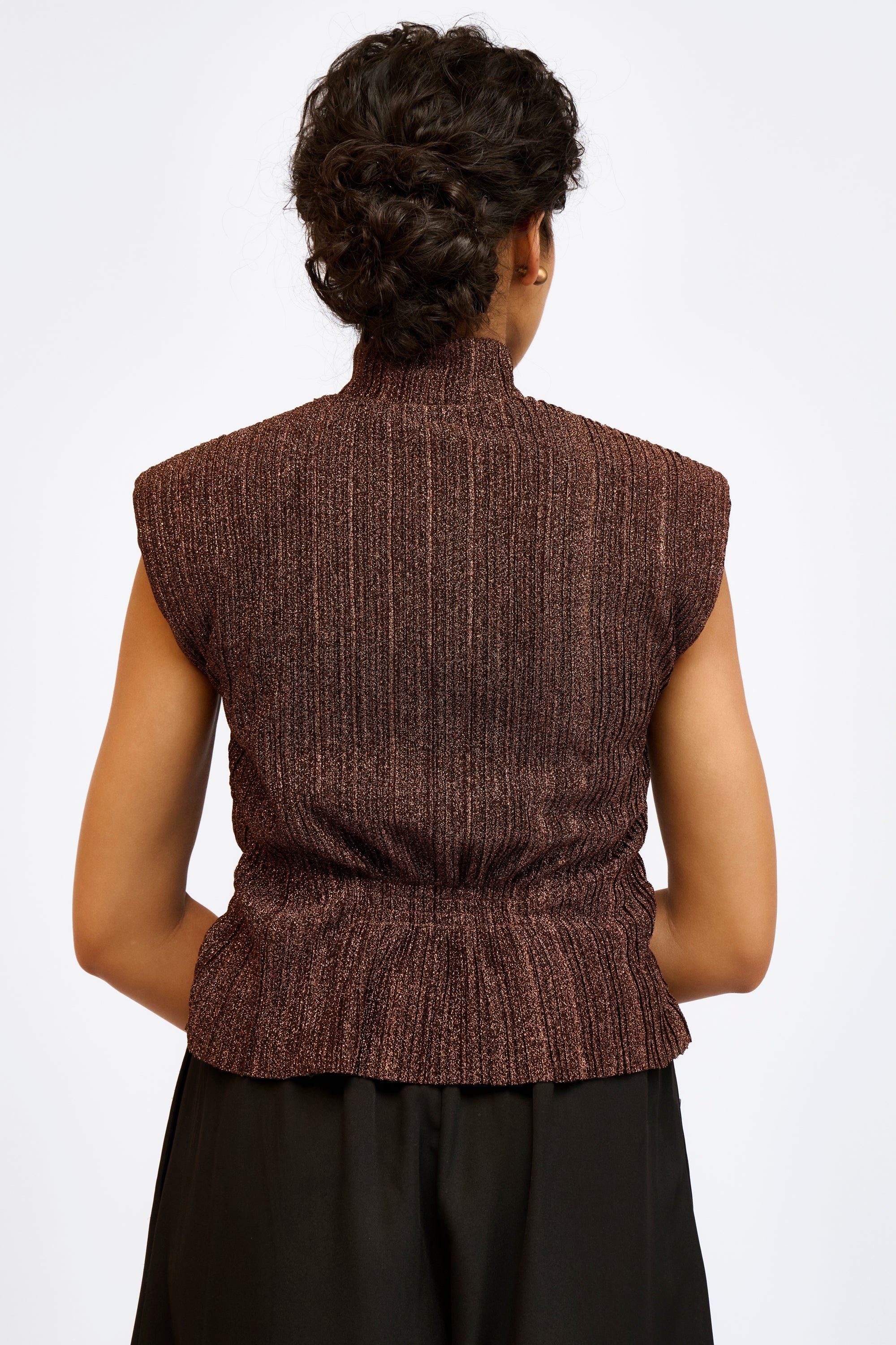 Crinkled Ruched Top