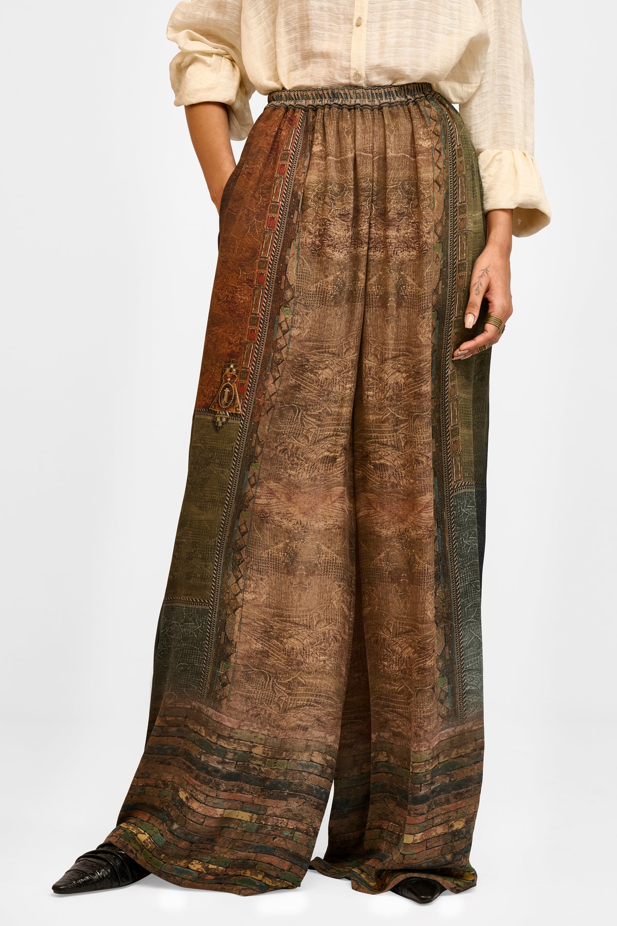Printed Georgette Trouser