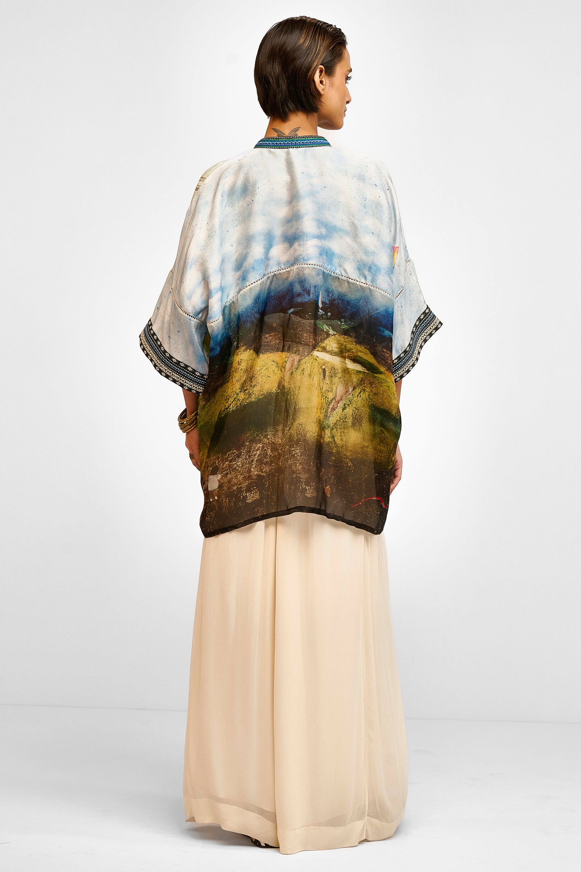 Embellished Dupion Tunic