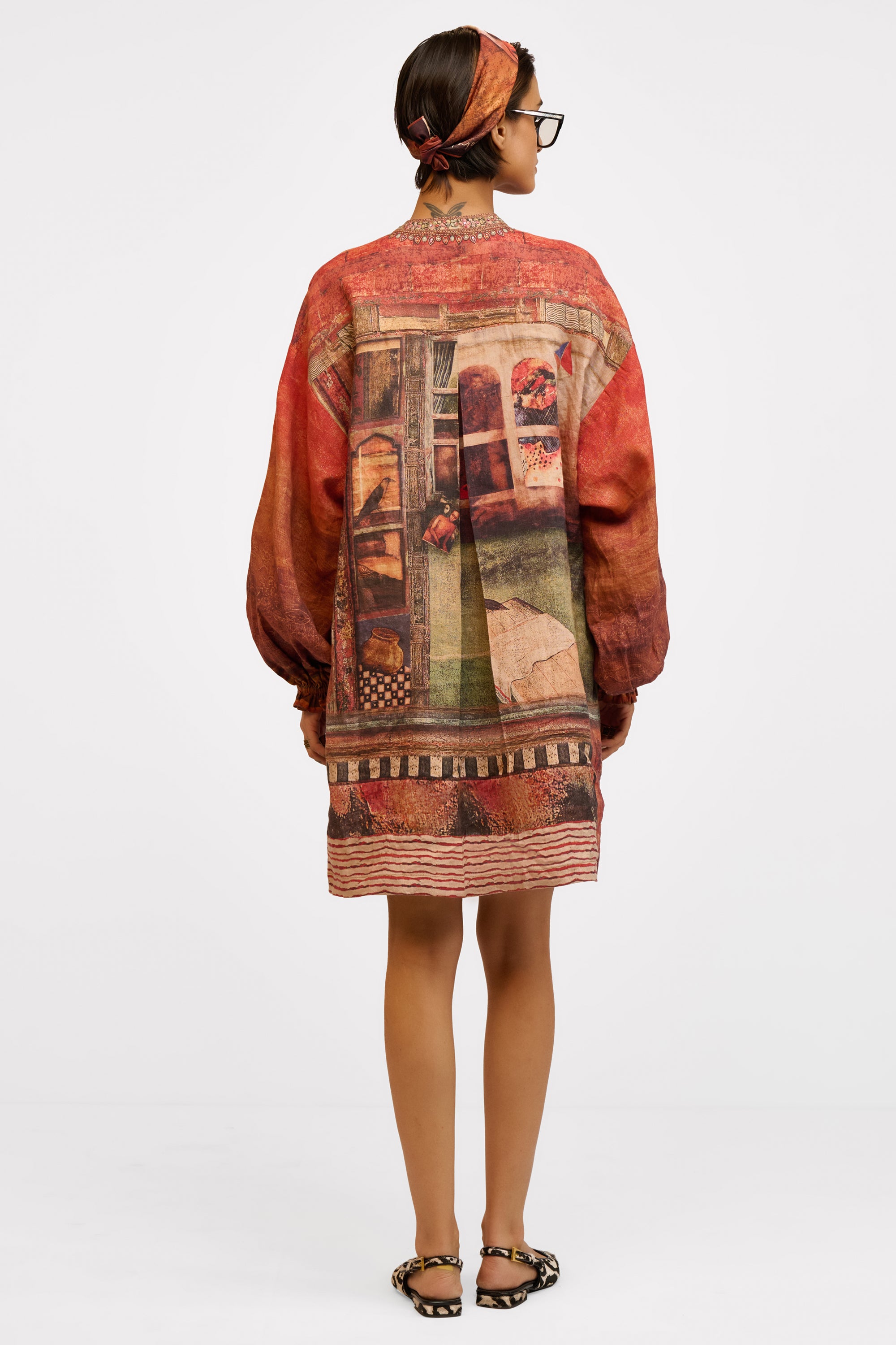 Embellished Linen Tunic
