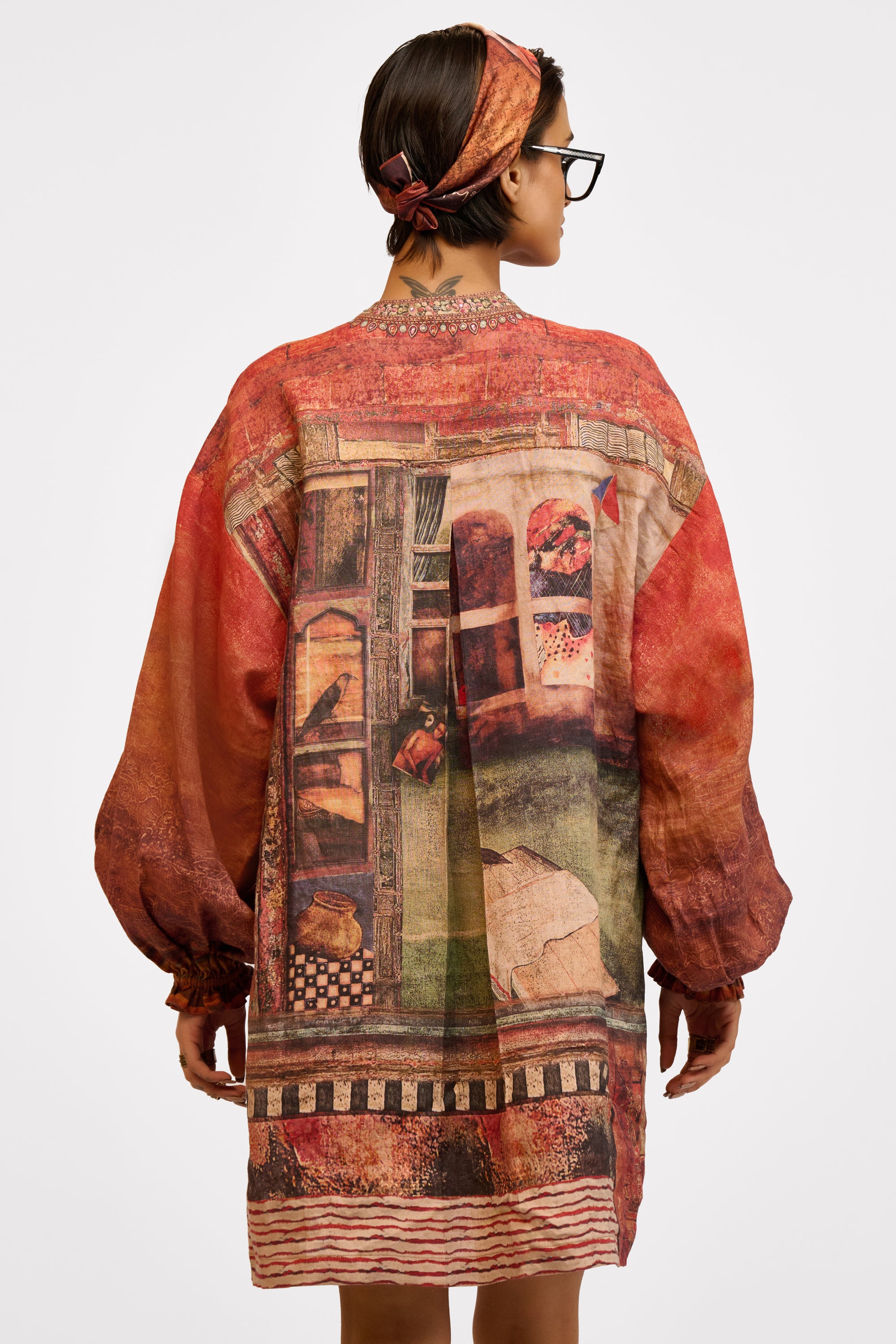 Embellished Linen Tunic