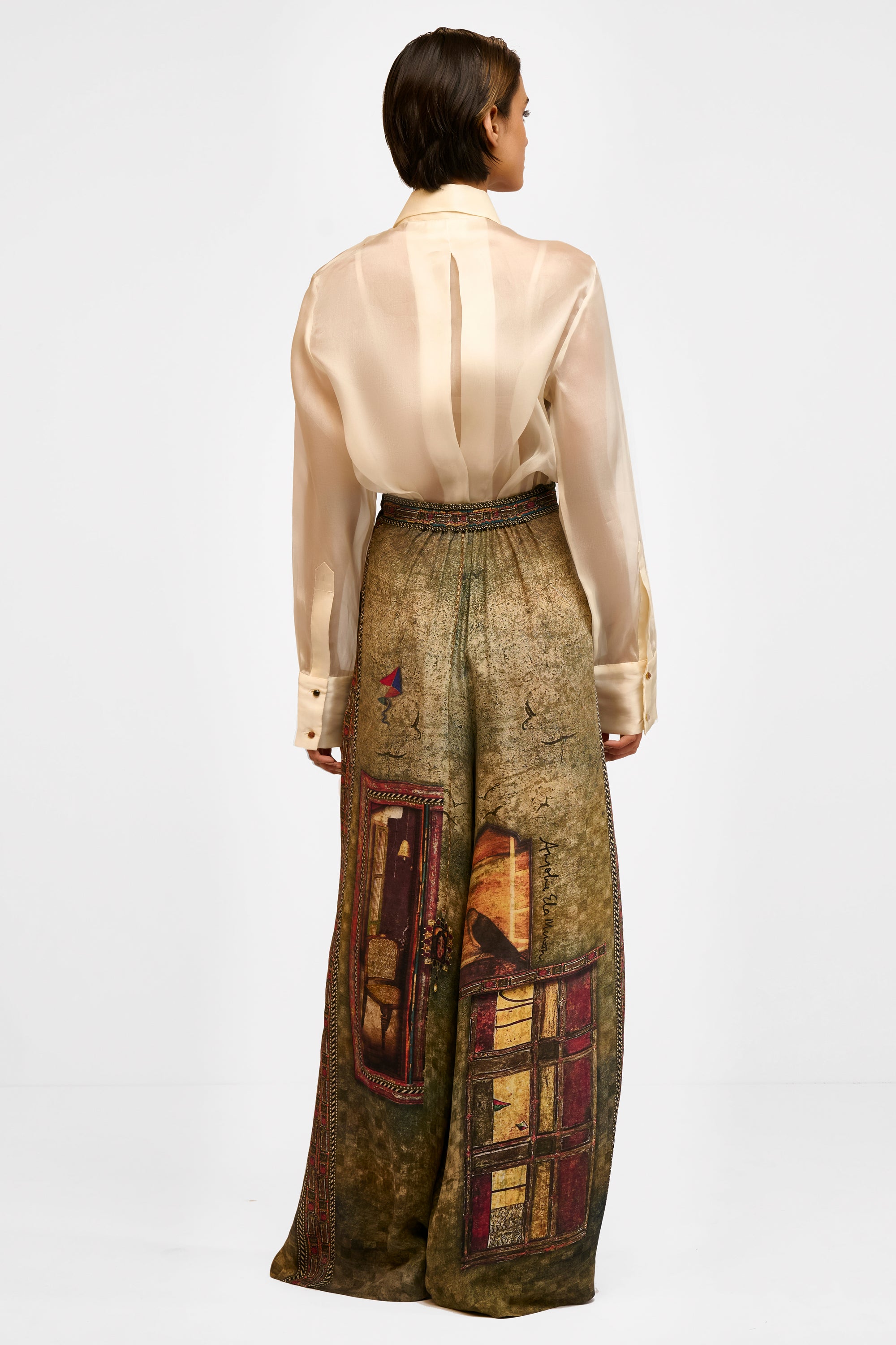 Printed Fluid Trouser