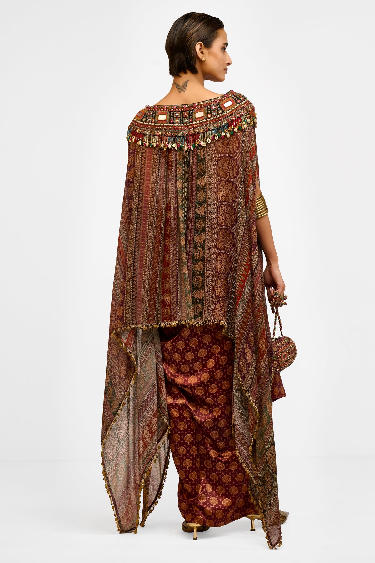 Embroidered Chiffon Top