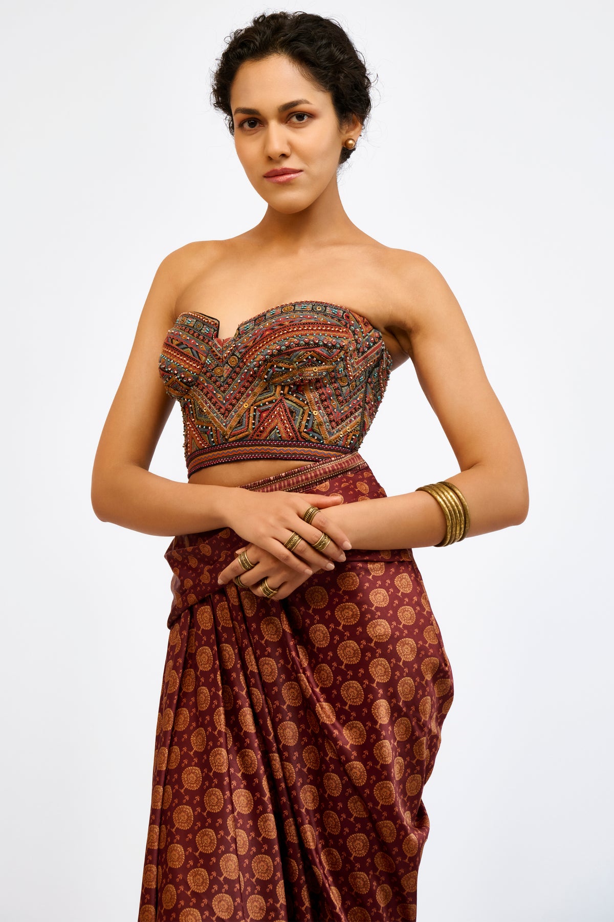 Embroidered Mulmul Corset