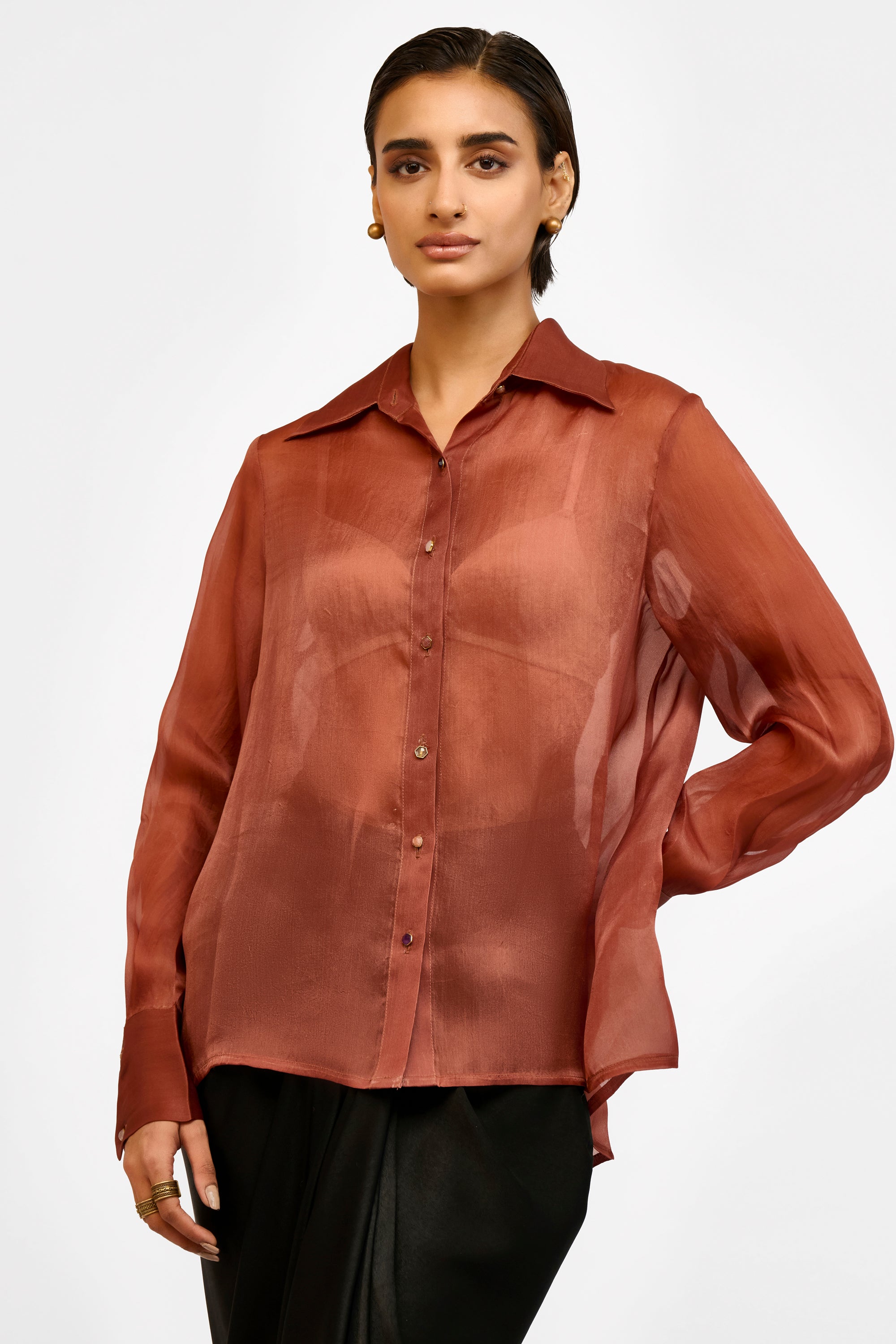 Crystal Organza Shirt