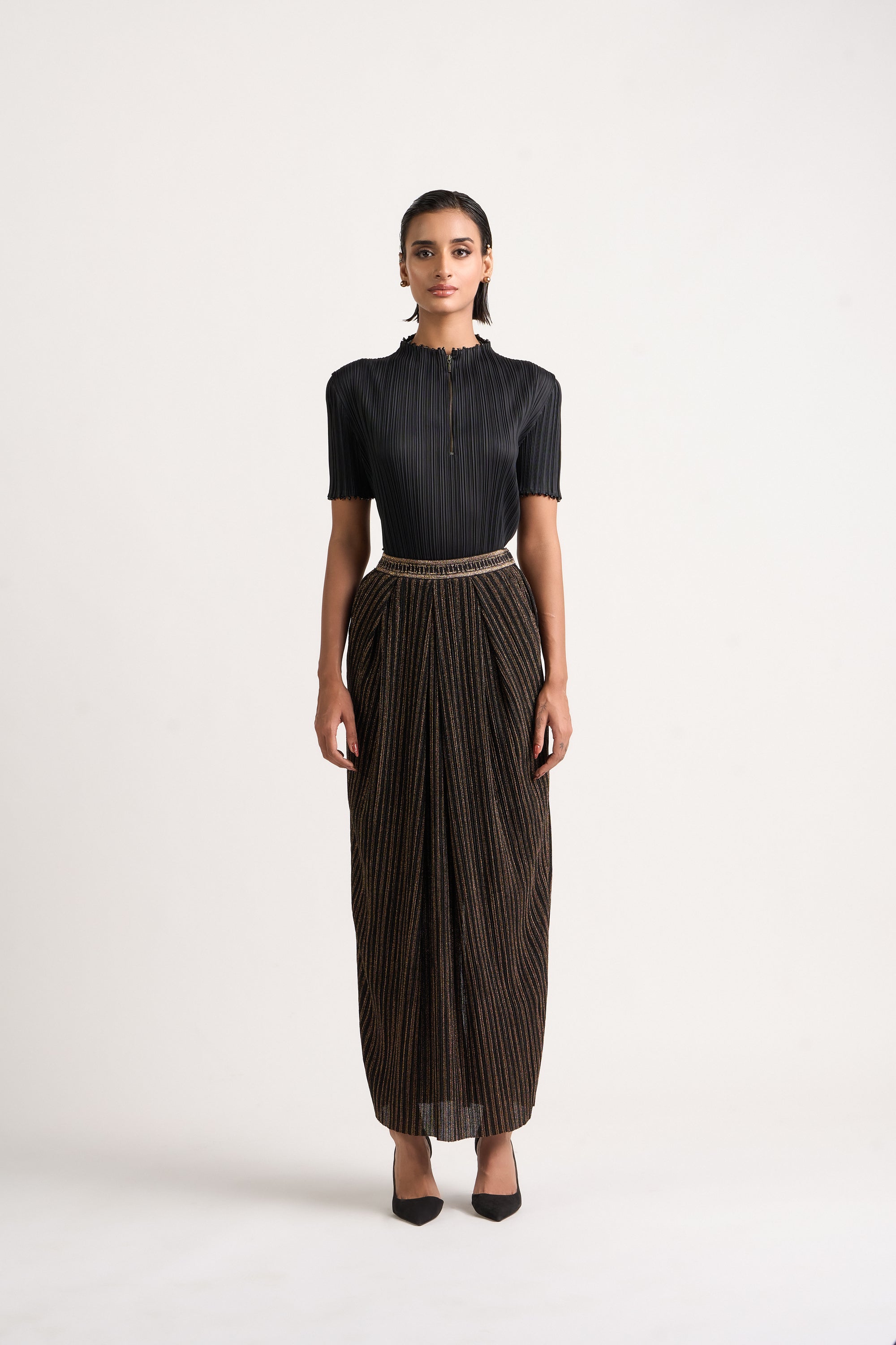 Crinkle Cocktail Skirt