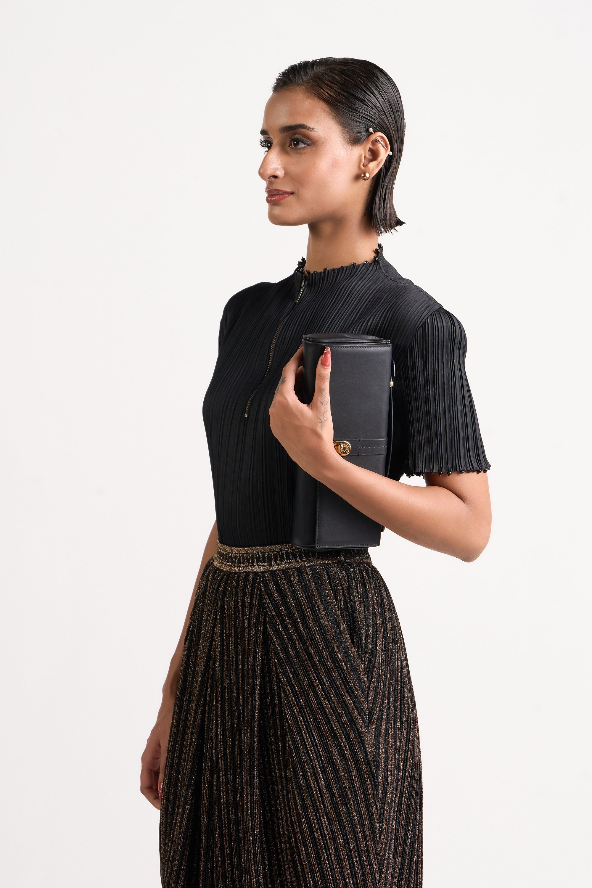 Crinkle Cocktail Skirt