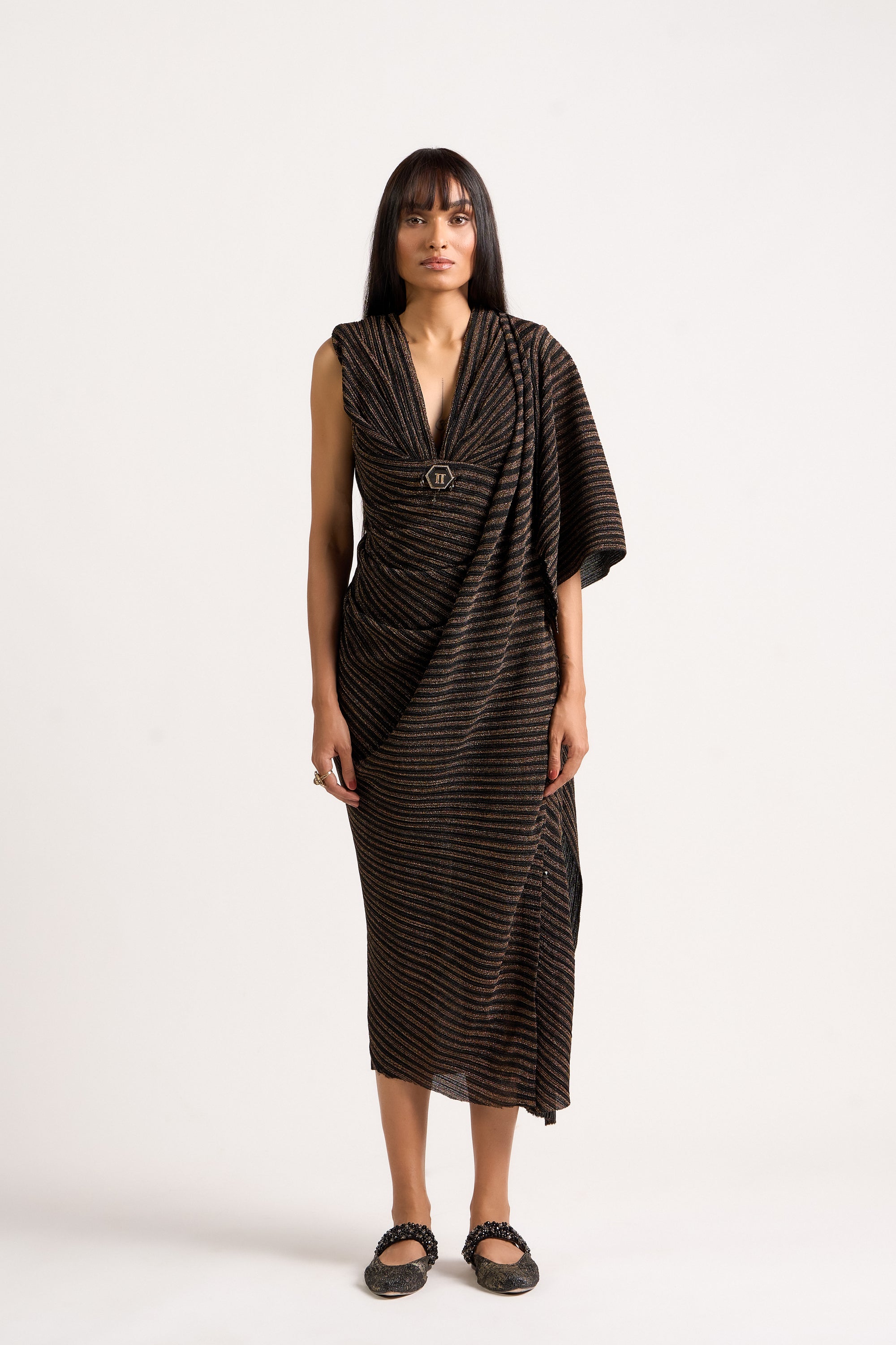 Draped Cocktail Dress