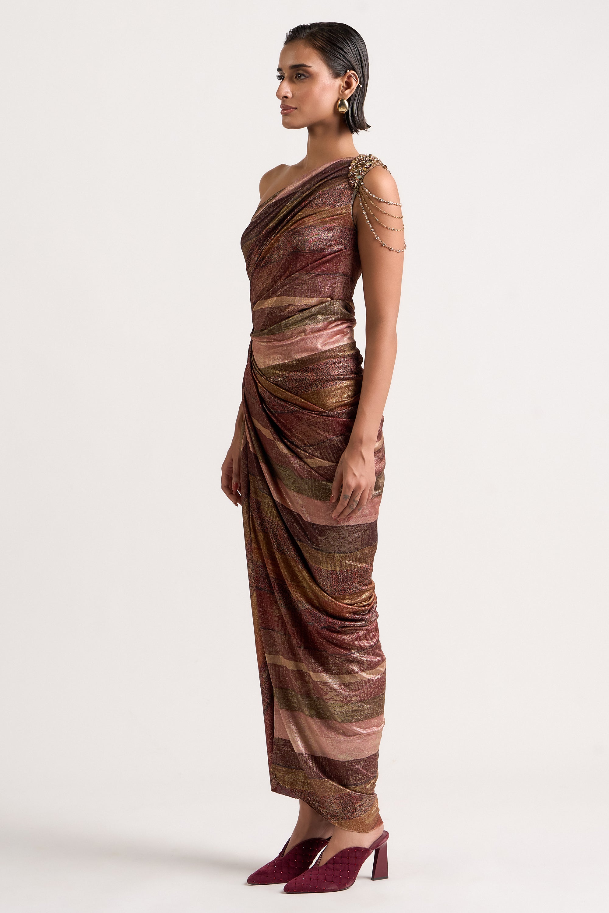 Sculpted Drape Dress