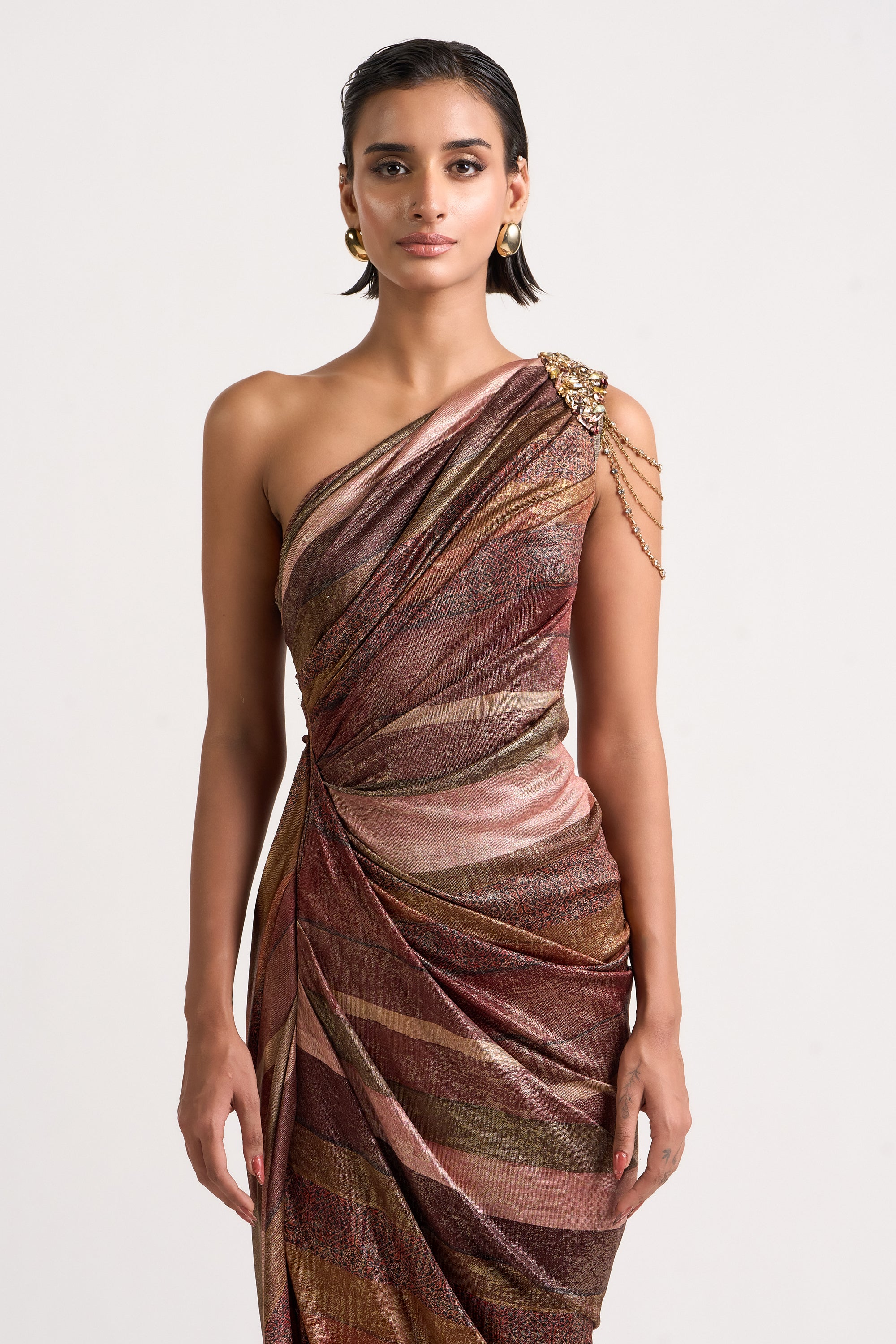 Sculpted Drape Dress