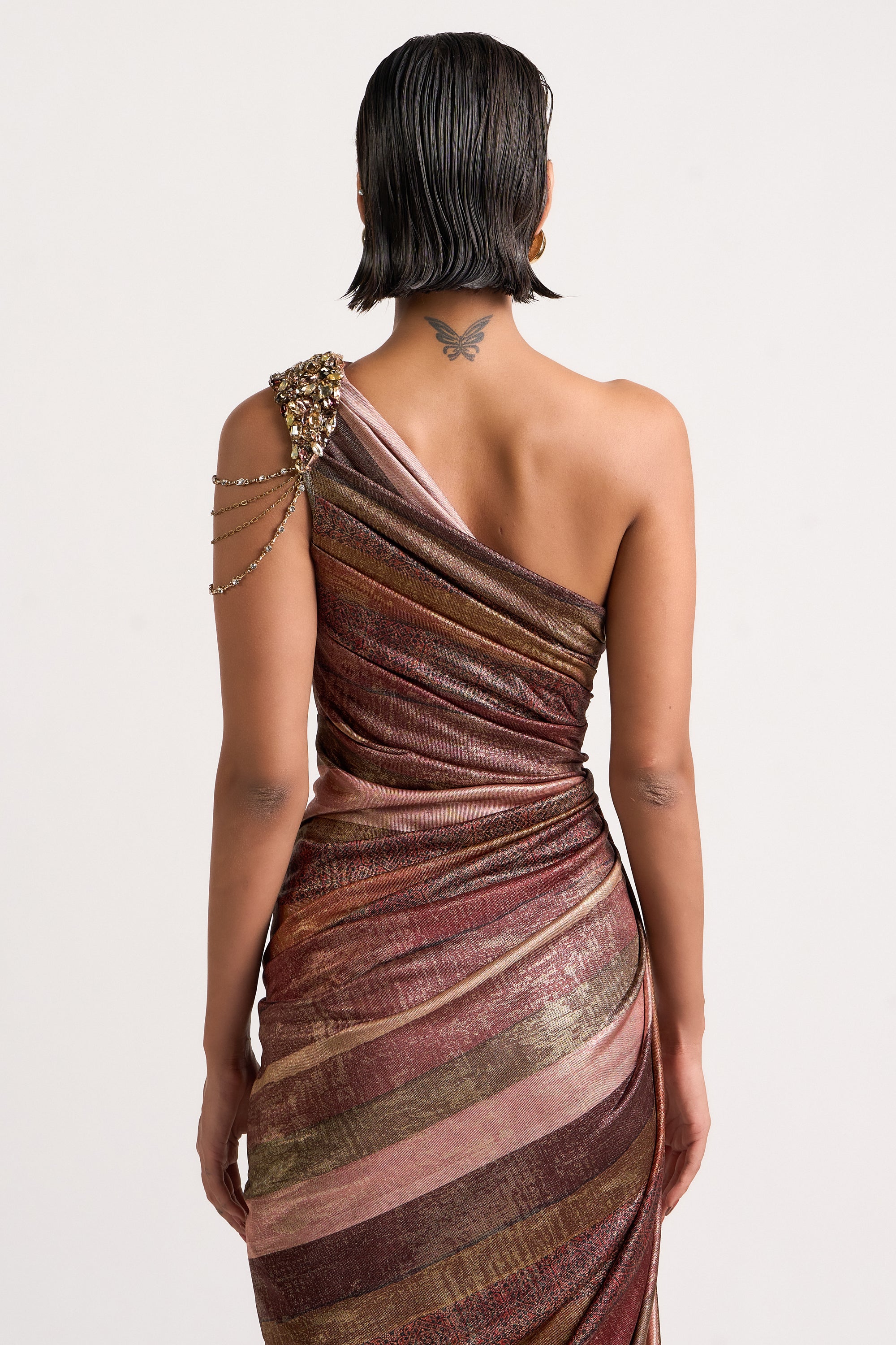 Sculpted Drape Dress