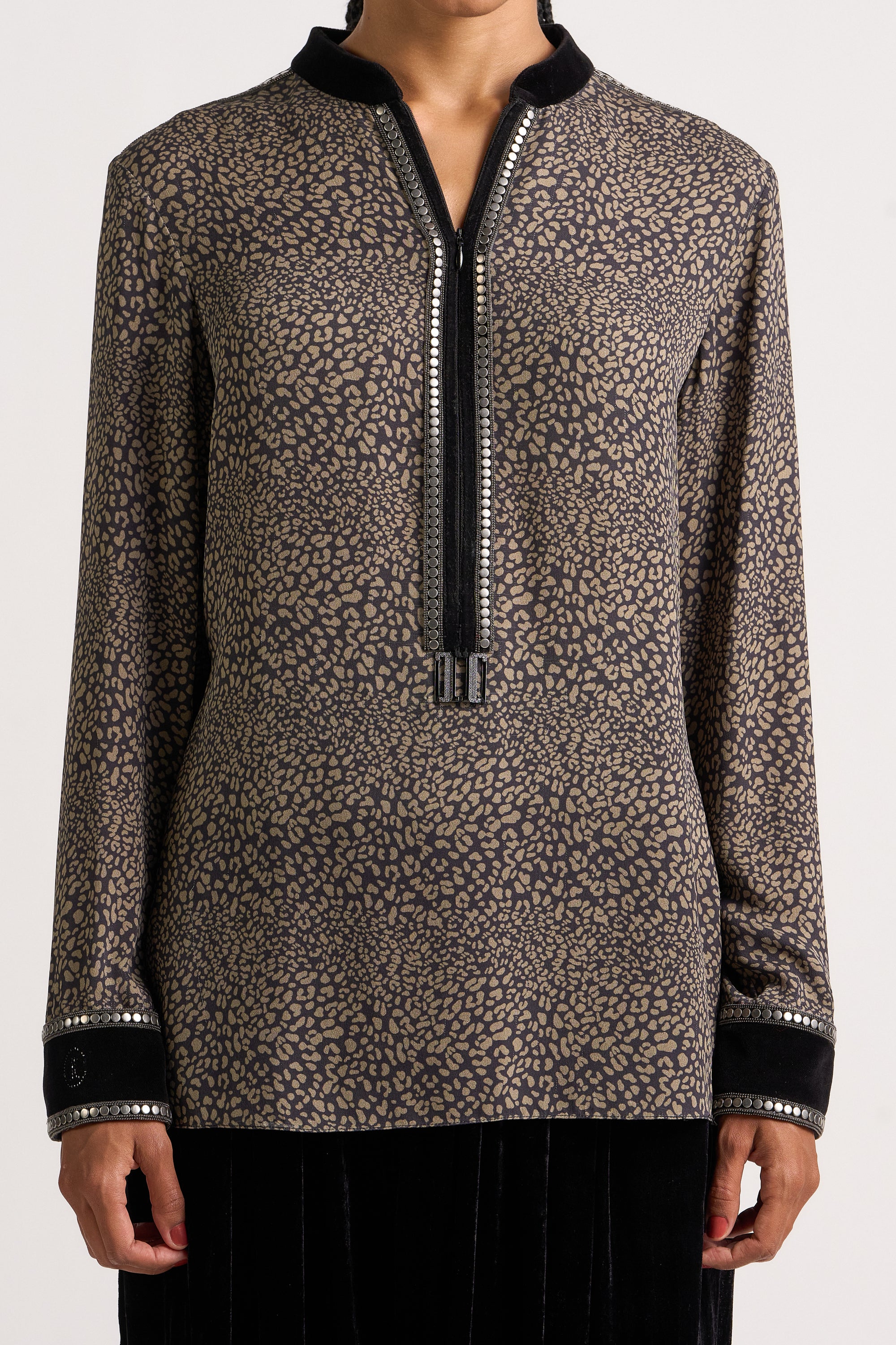 Metallic Braid Shirt