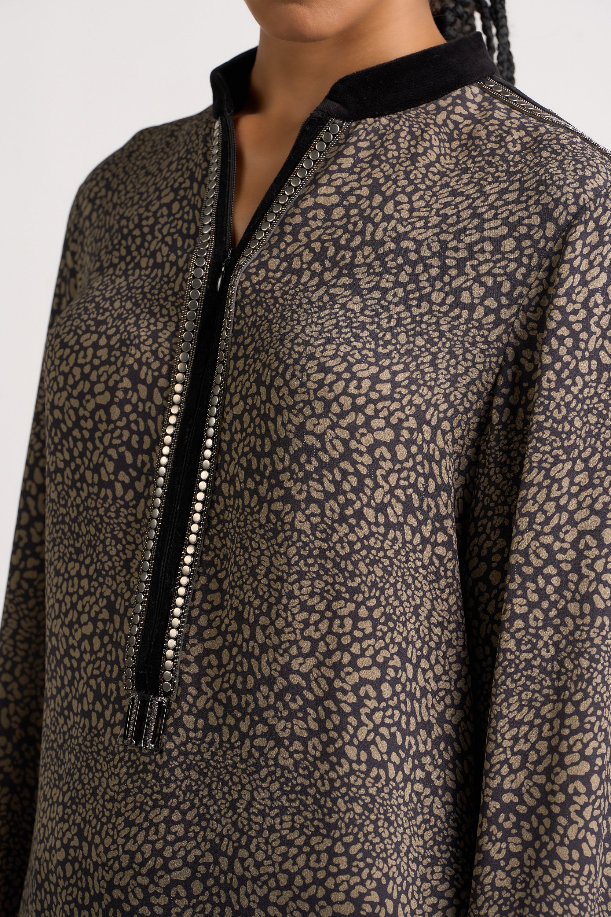 Metallic Braid Shirt