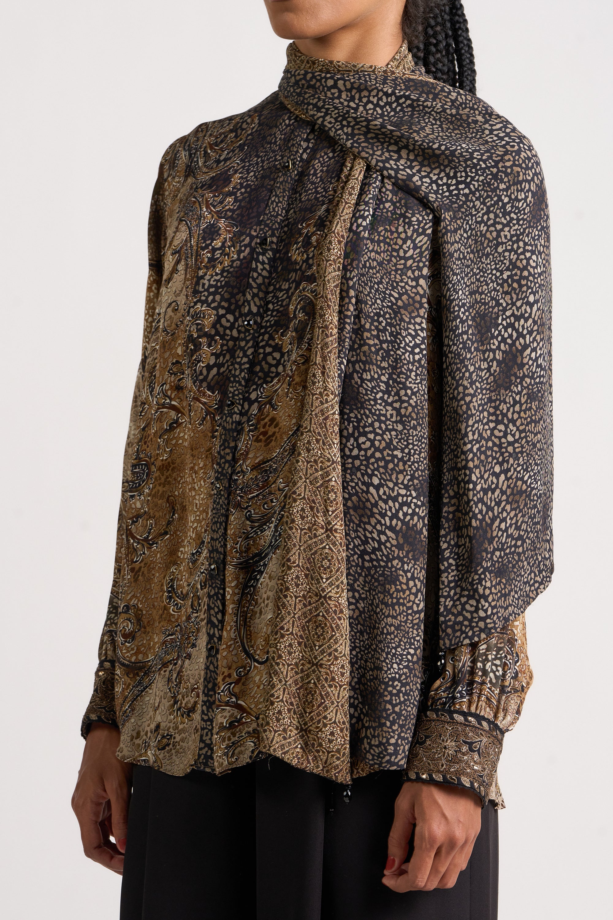 Paisley Scarf Shirt