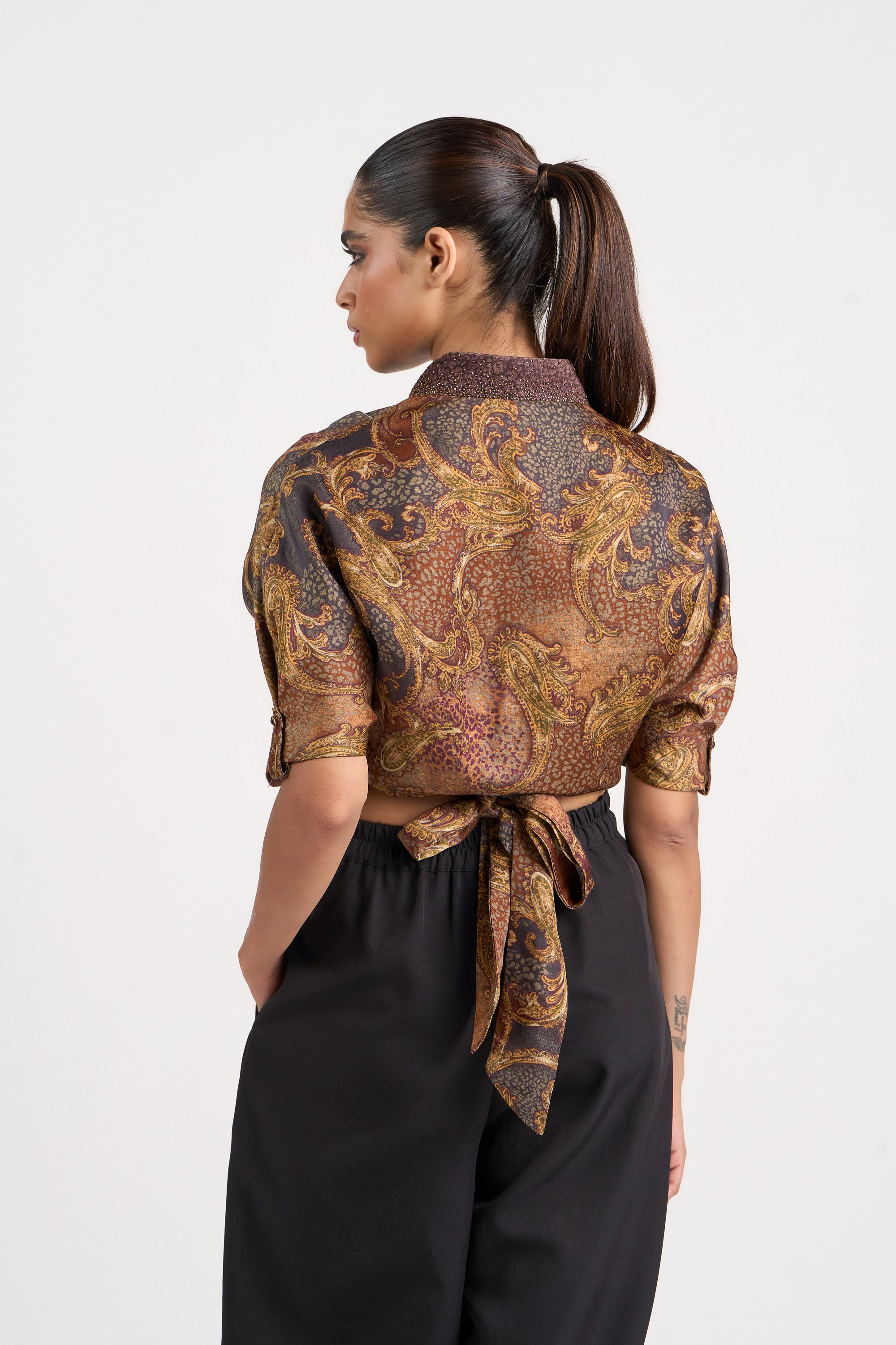 Paisley Wrap Top