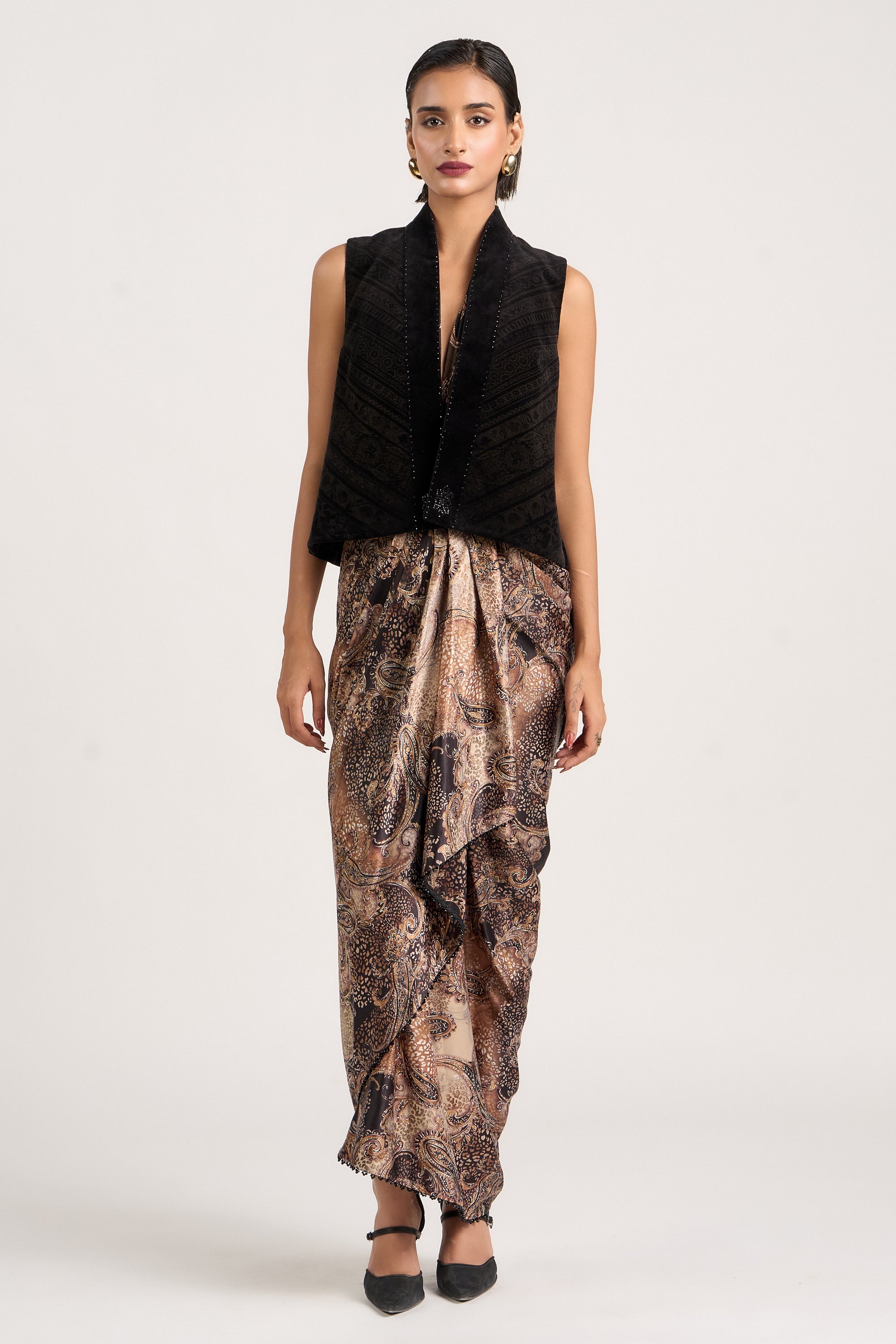 Etched Velvet Gilet