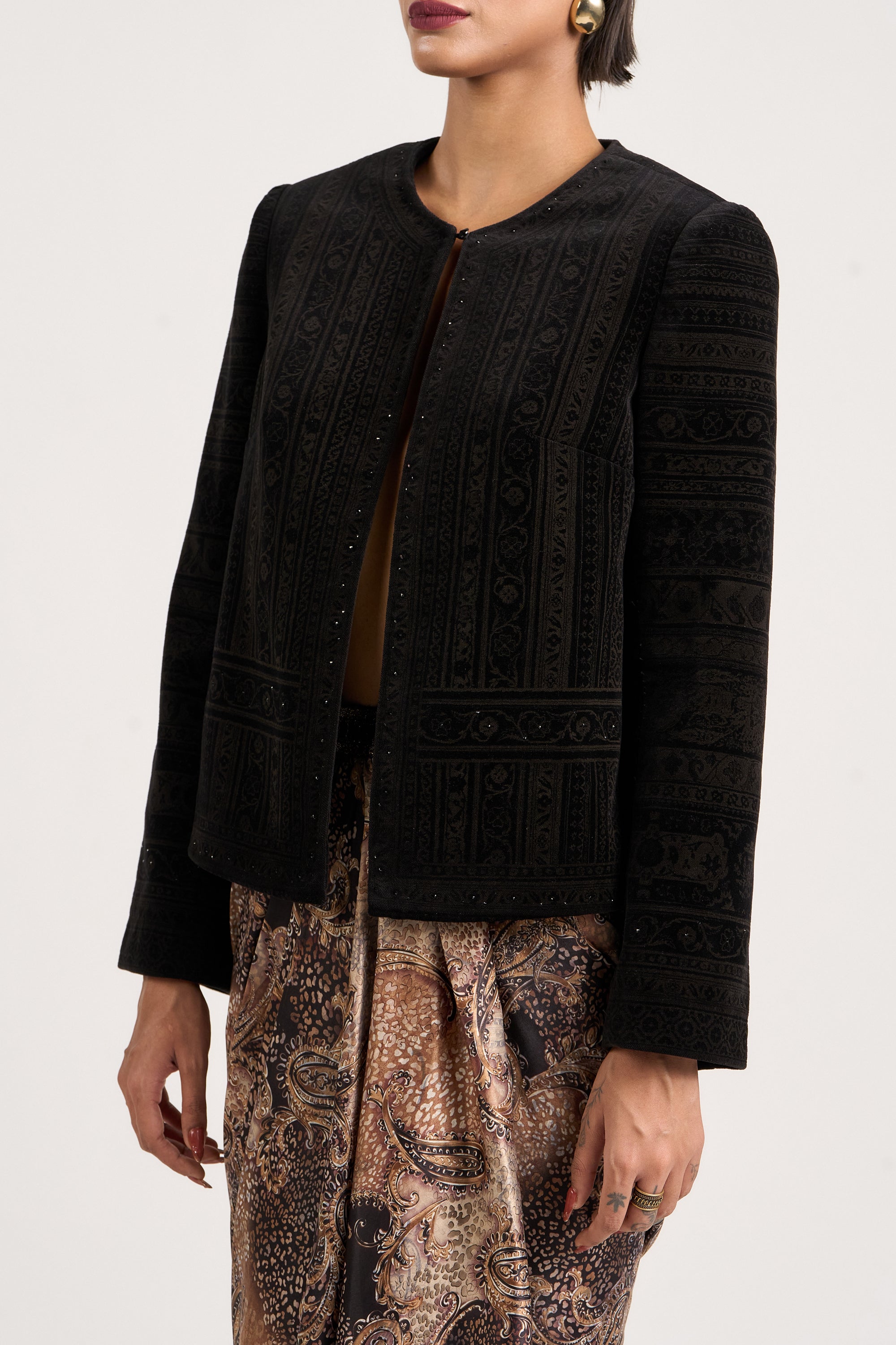 Etched Velvet Jacket