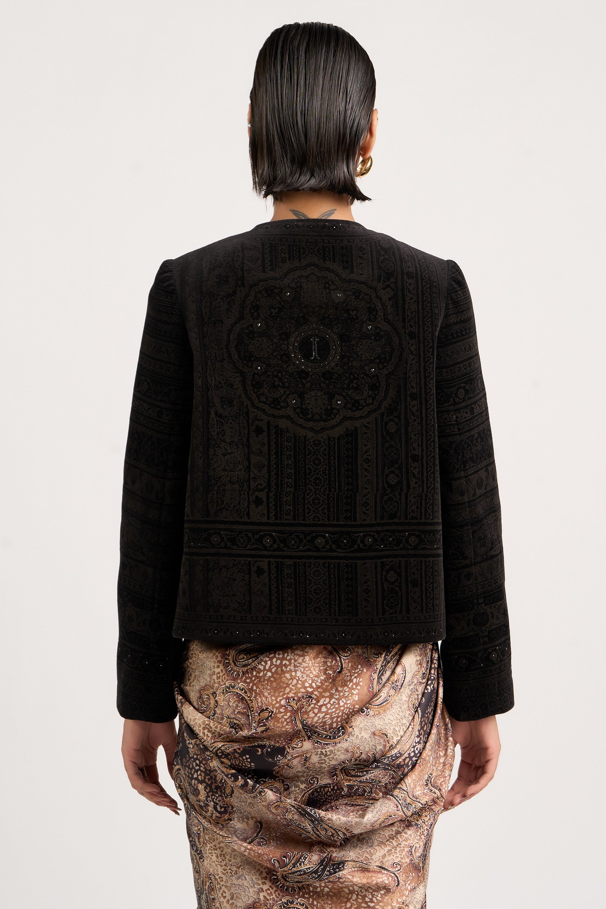 Etched Velvet Jacket