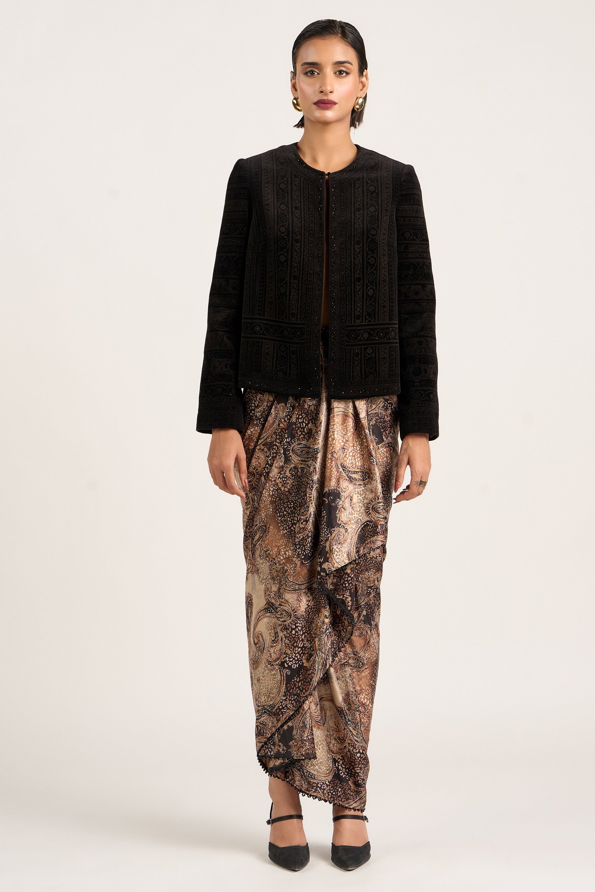 Etched Velvet Jacket