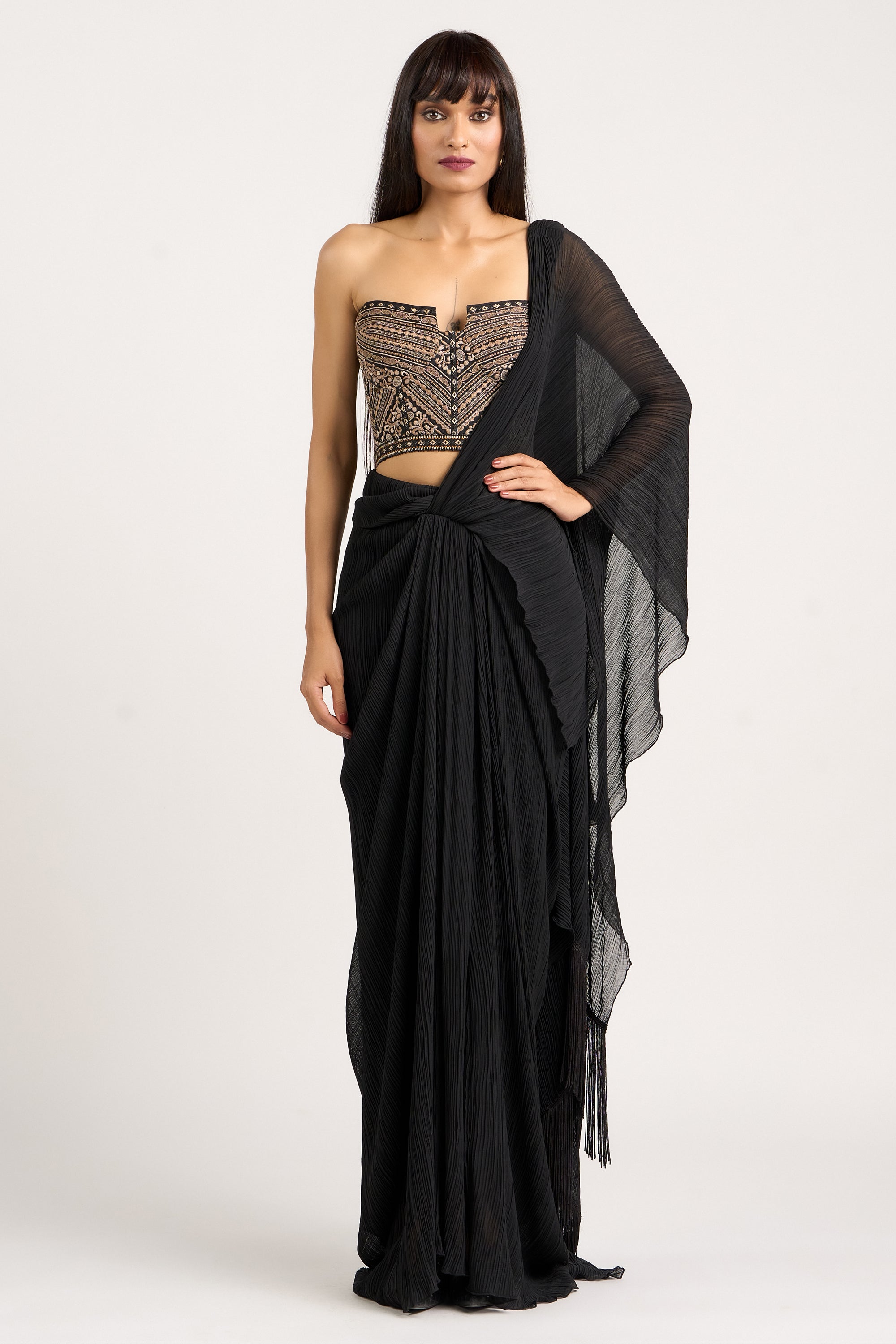 Crinkle Concept Saree