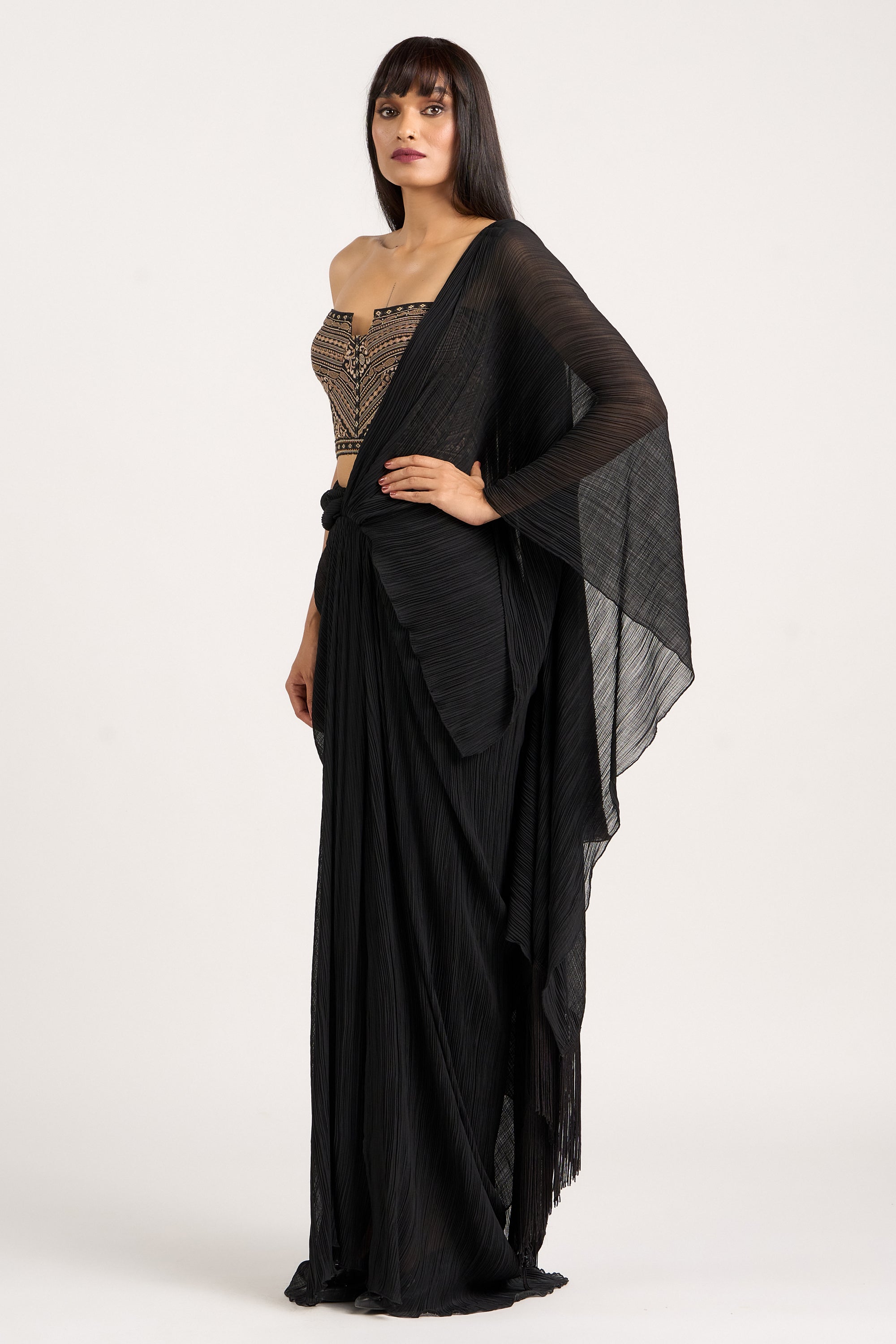 Crinkle Concept Saree