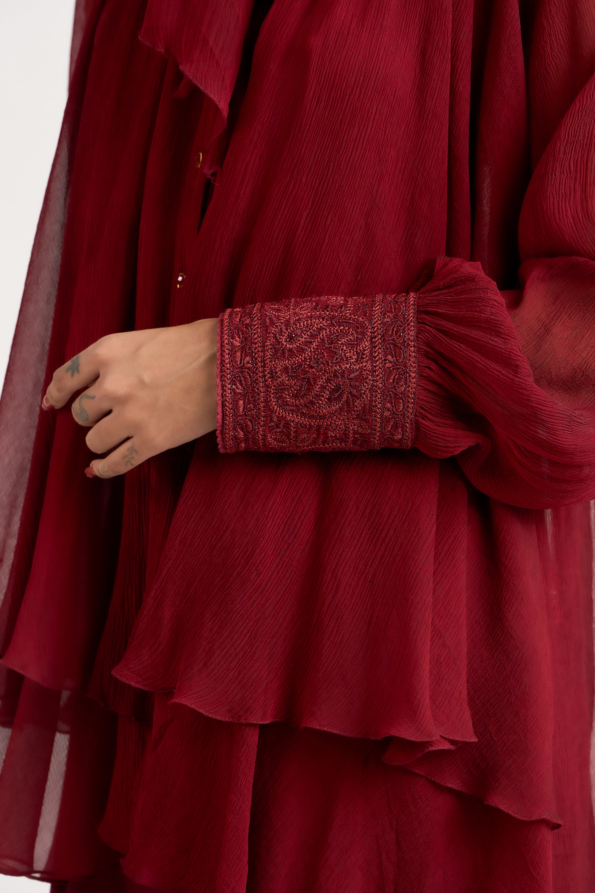 Double-Layered Scarf Top