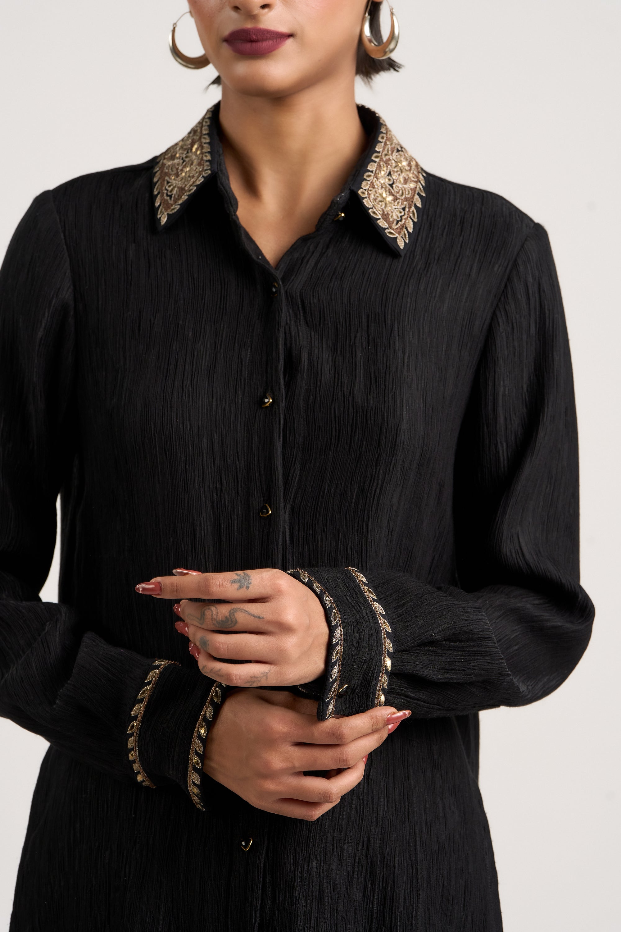 Embroidered Evening Shirt