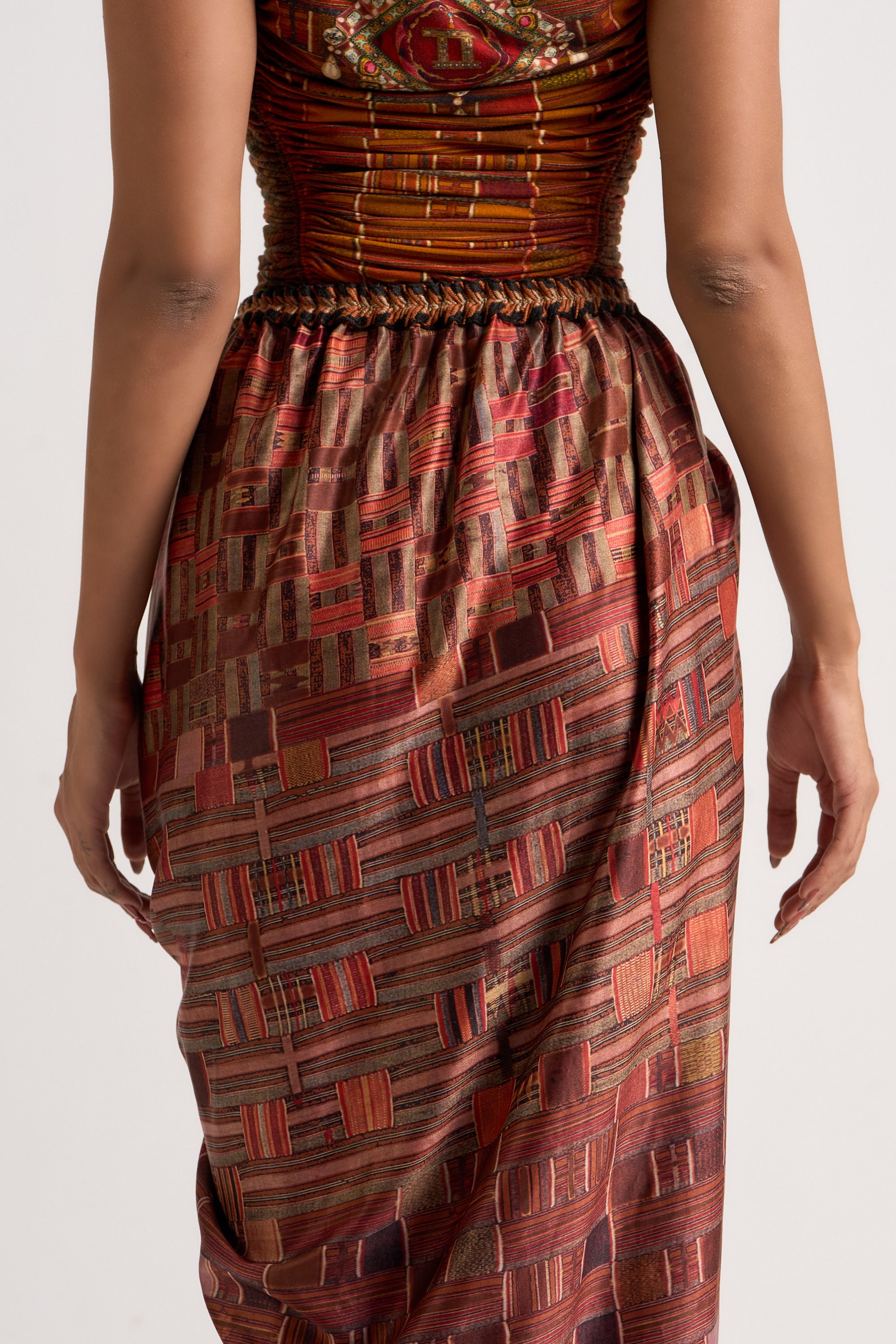 Asymmetric Drape Skirt