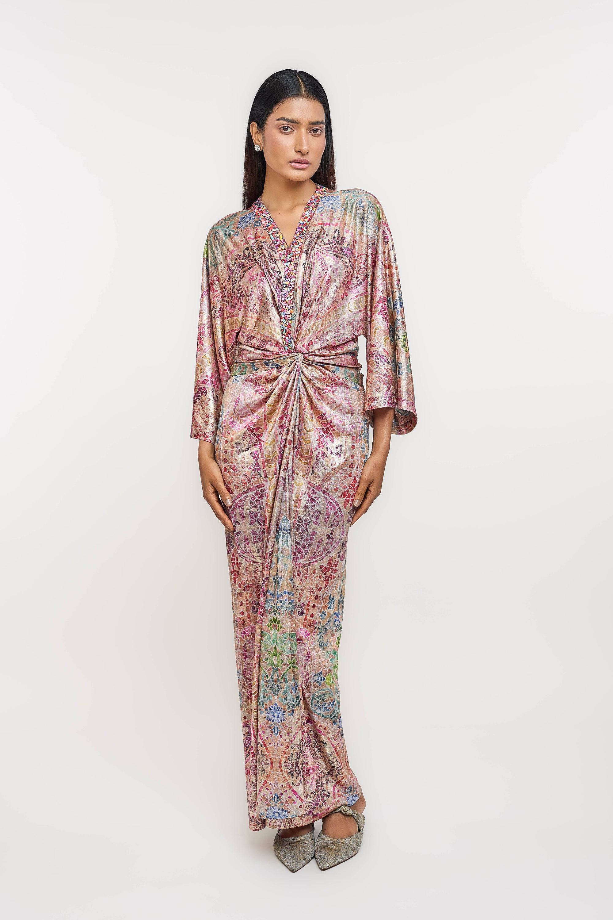 Mosaic Cinched Dress