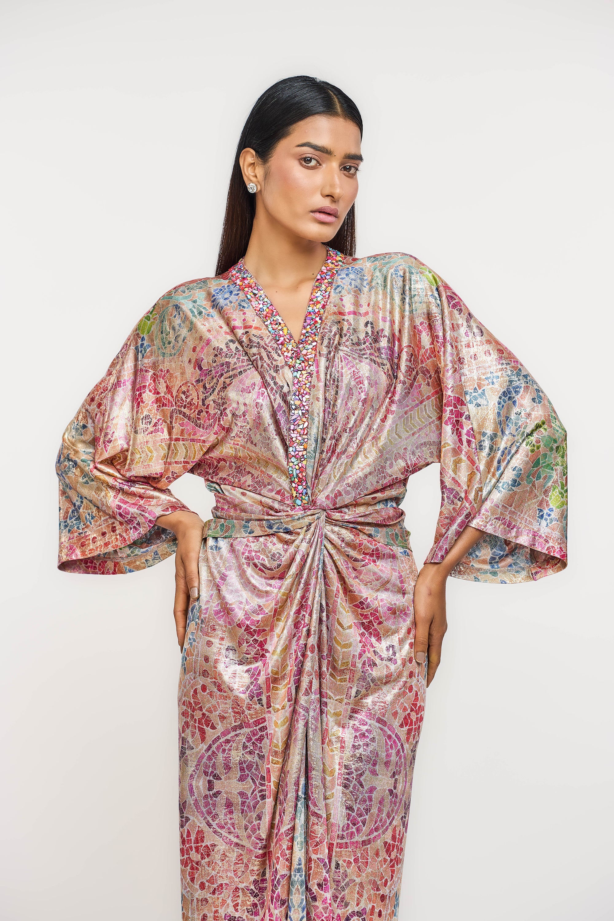 Mosaic Cinched Dress