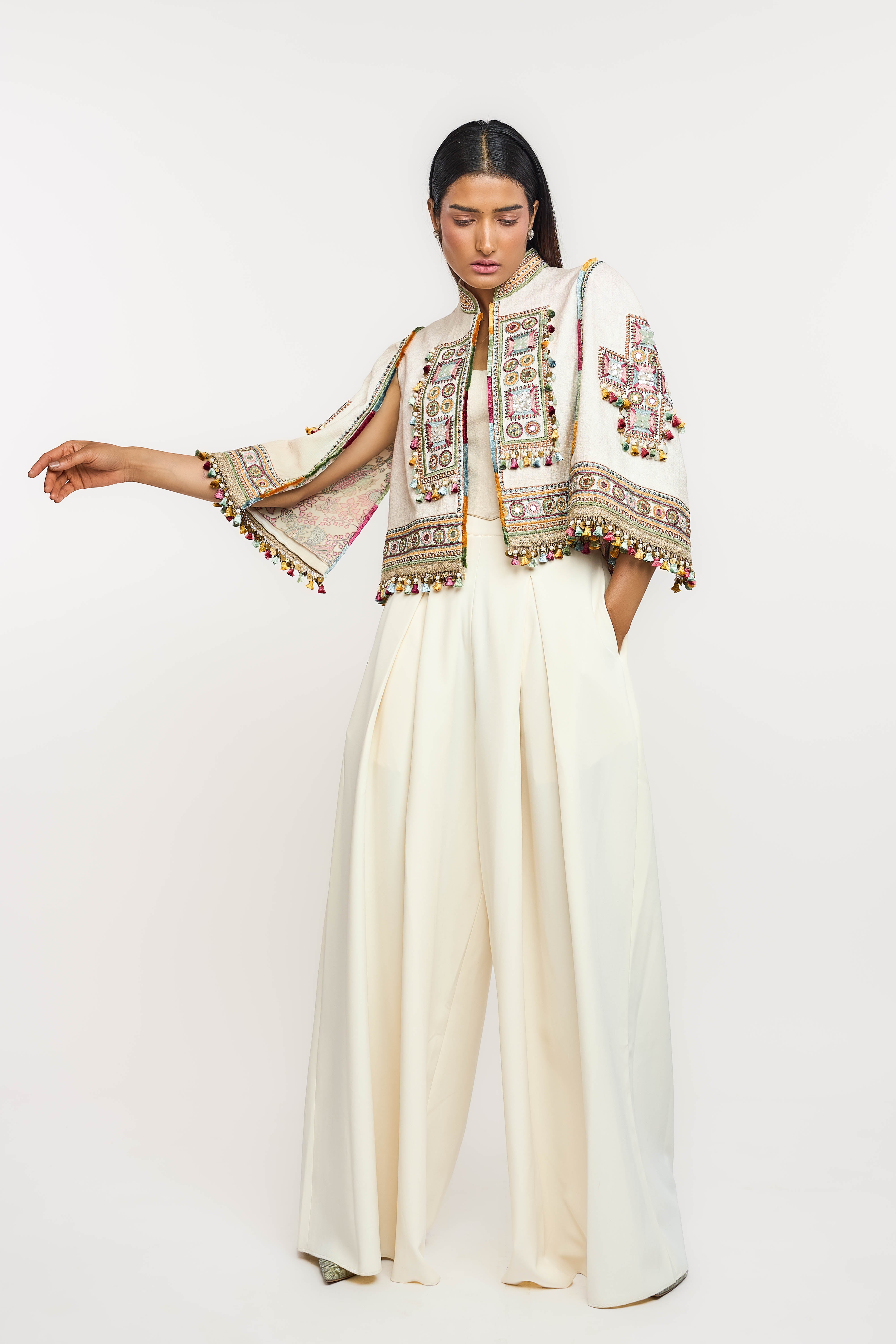 Rabari Mirrorwork Cape