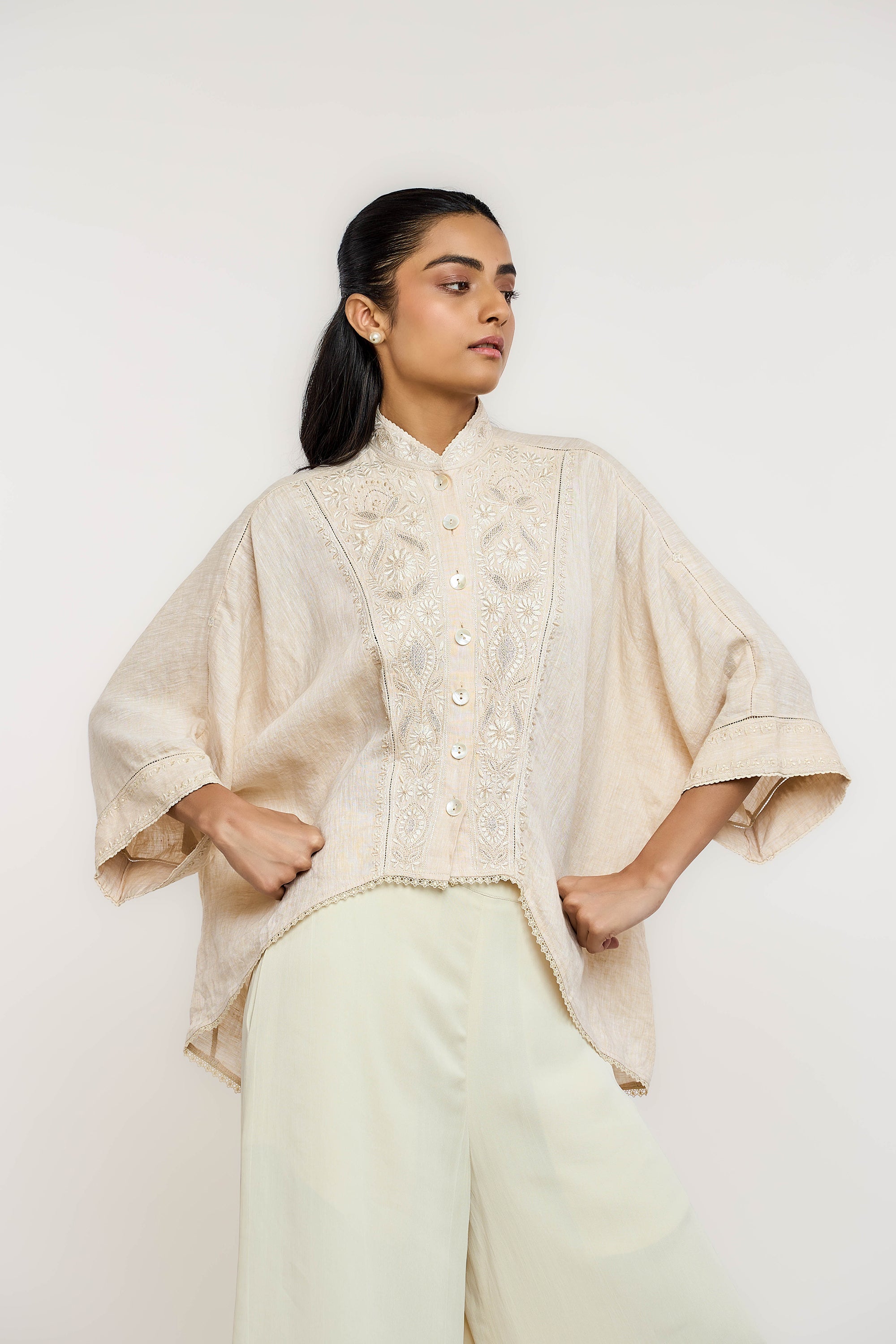 Chikan Asymmetrical Shirt