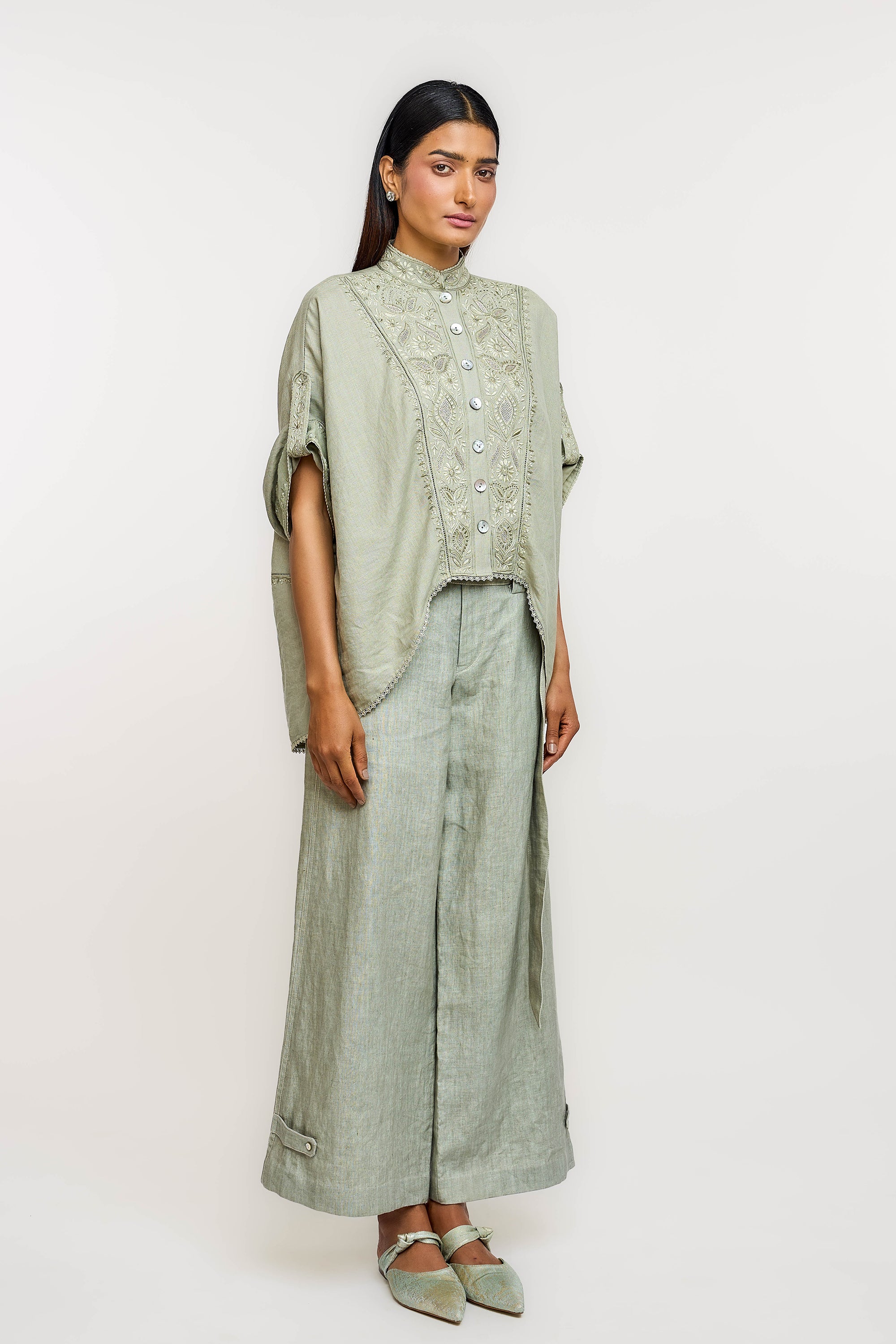 Chikan Asymmetrical Shirt