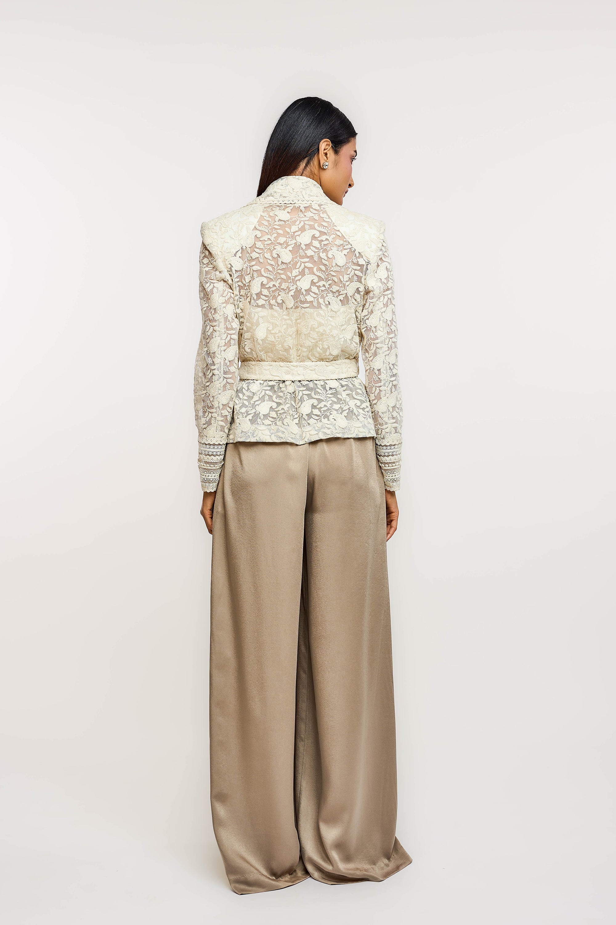 Embroidered Crop Jacket