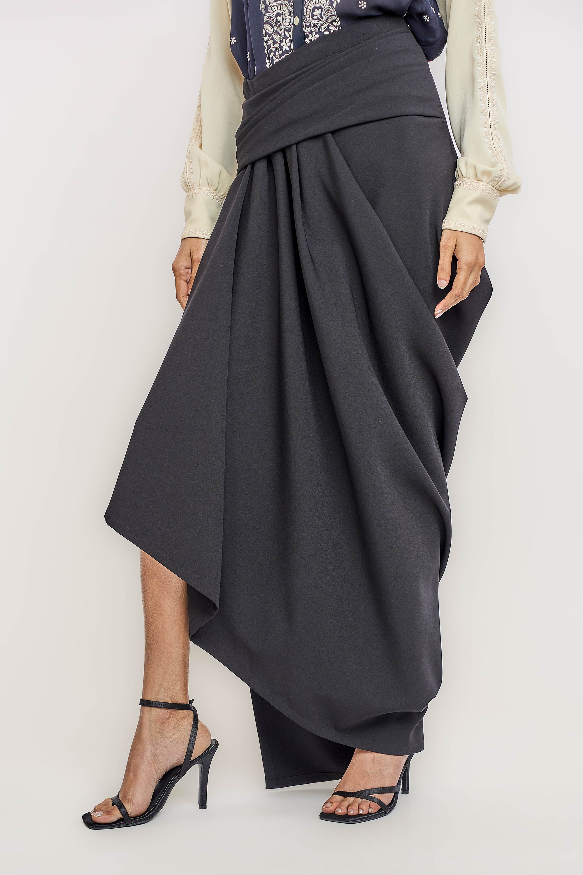 Asymmetrical Drape Skirt