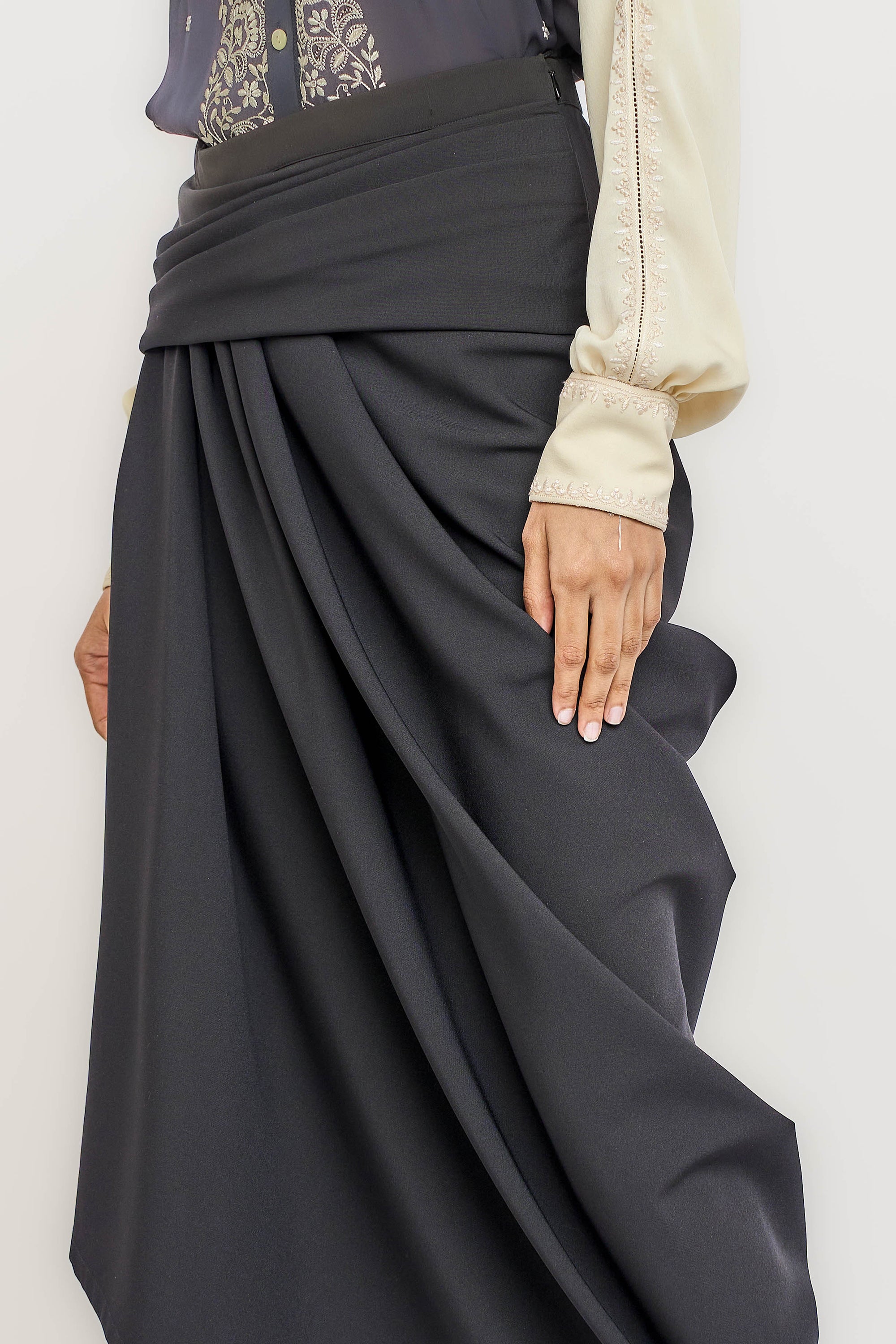 Asymmetrical Drape Skirt