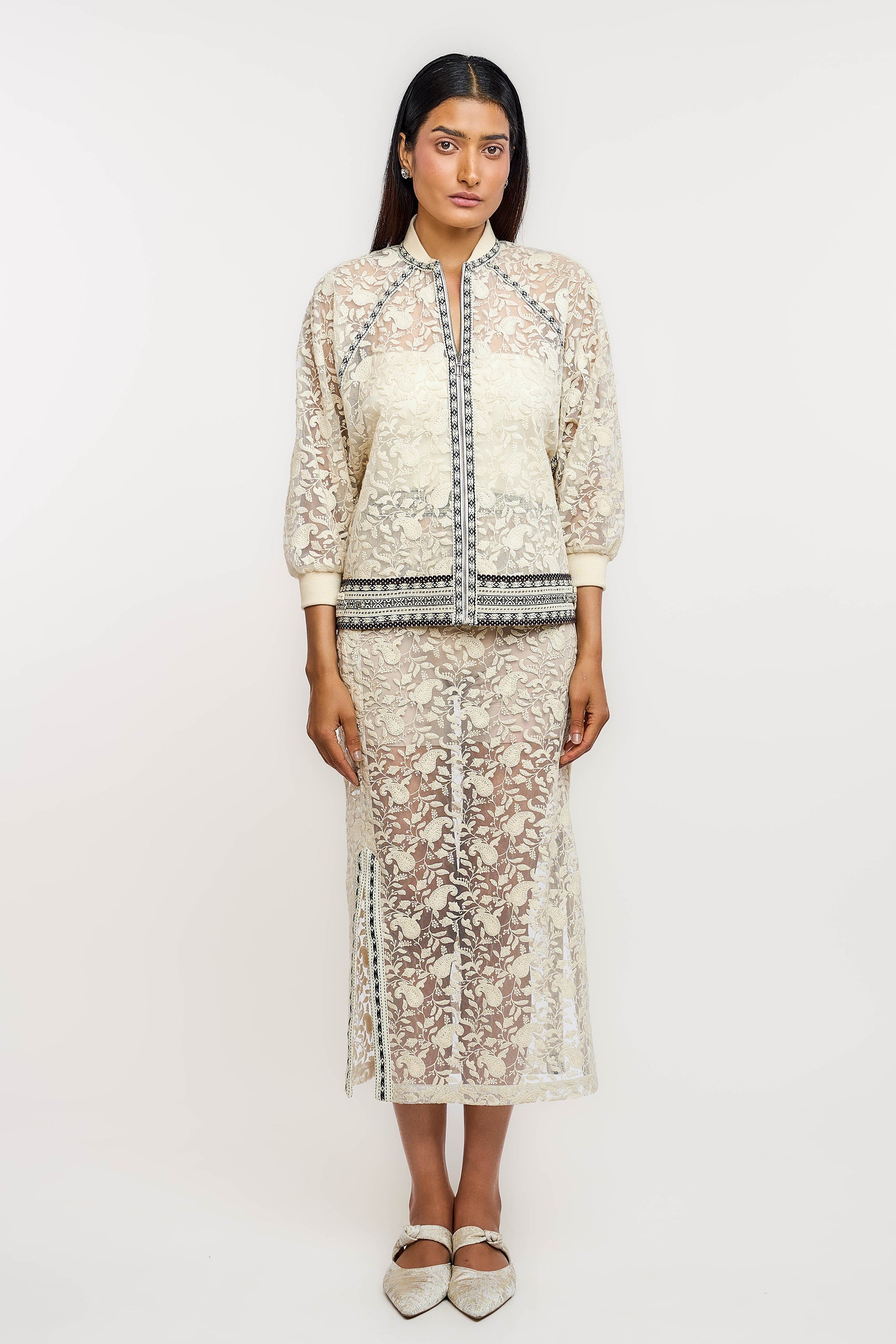 Embroidered Bomber Jacket