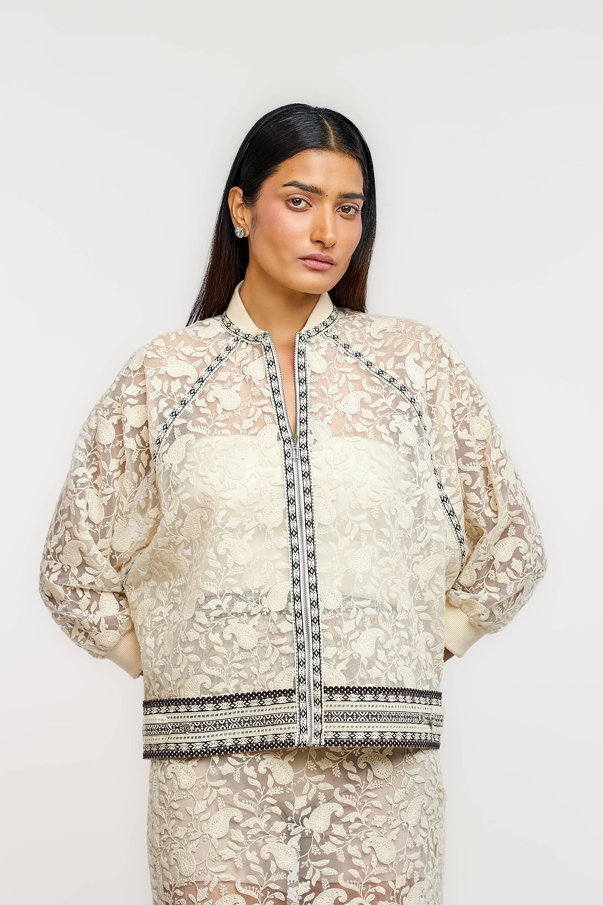 Embroidered Bomber Jacket