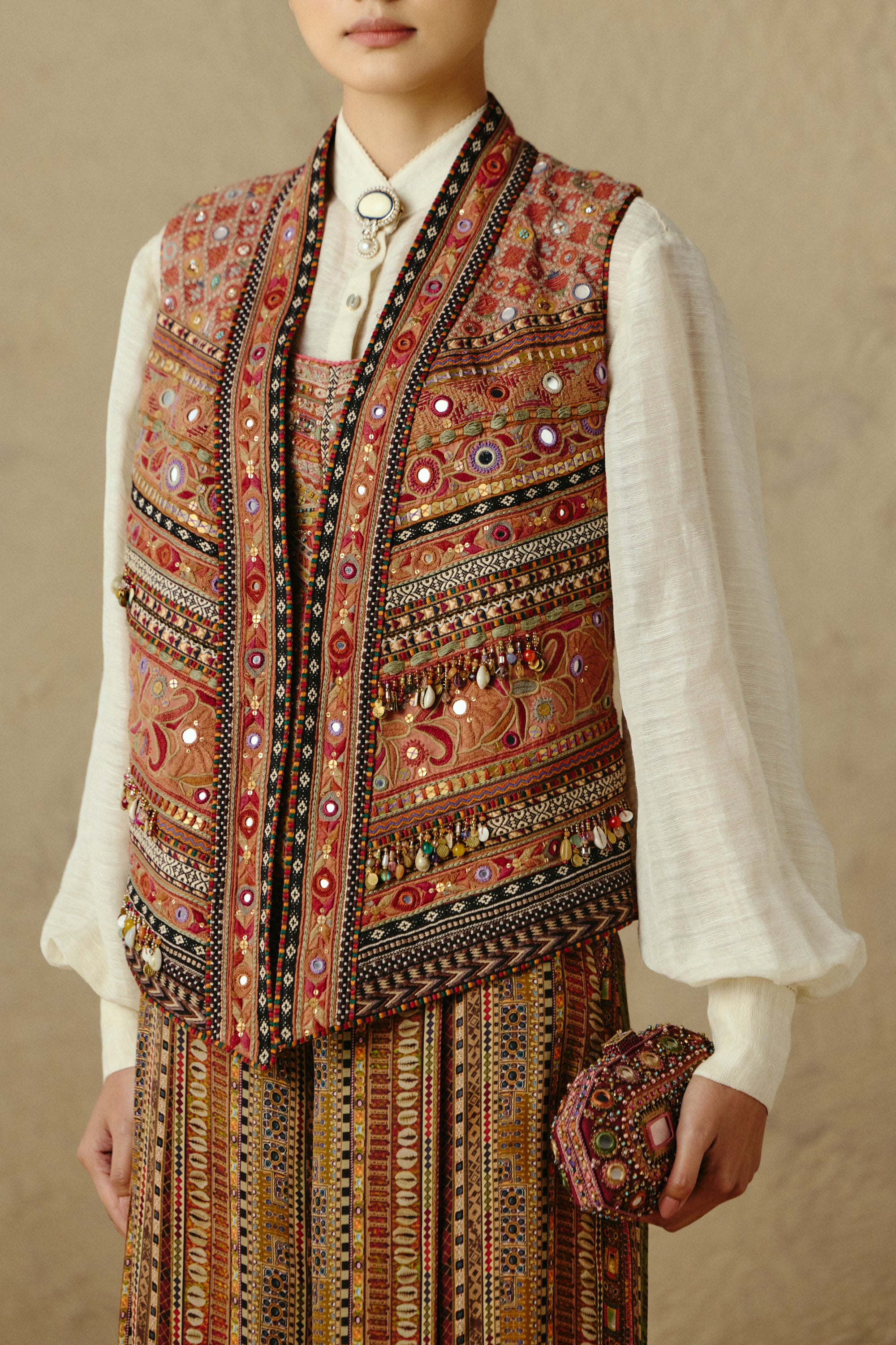Rabari Collage Gilet
