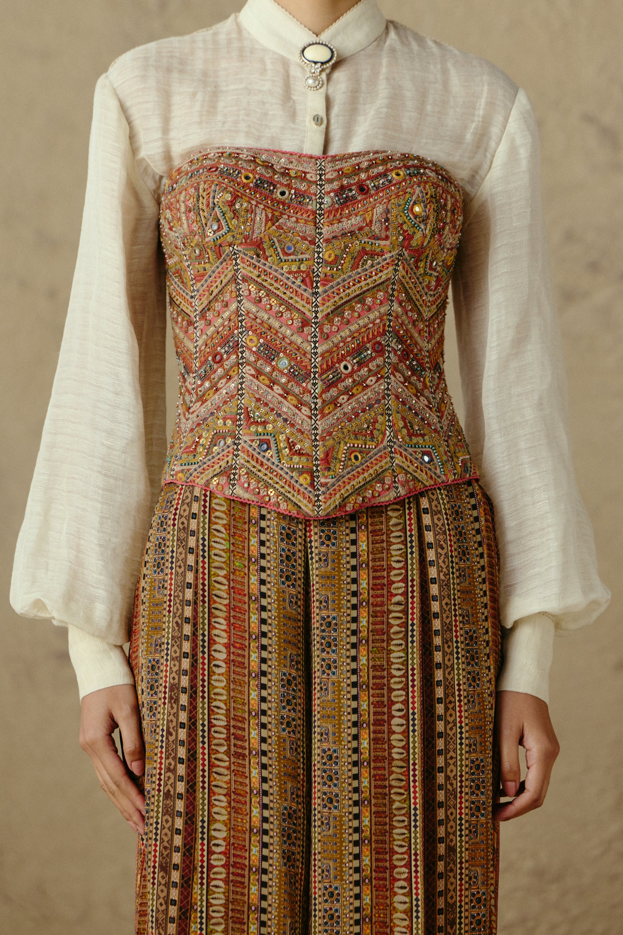 Rabari Chevron Corset