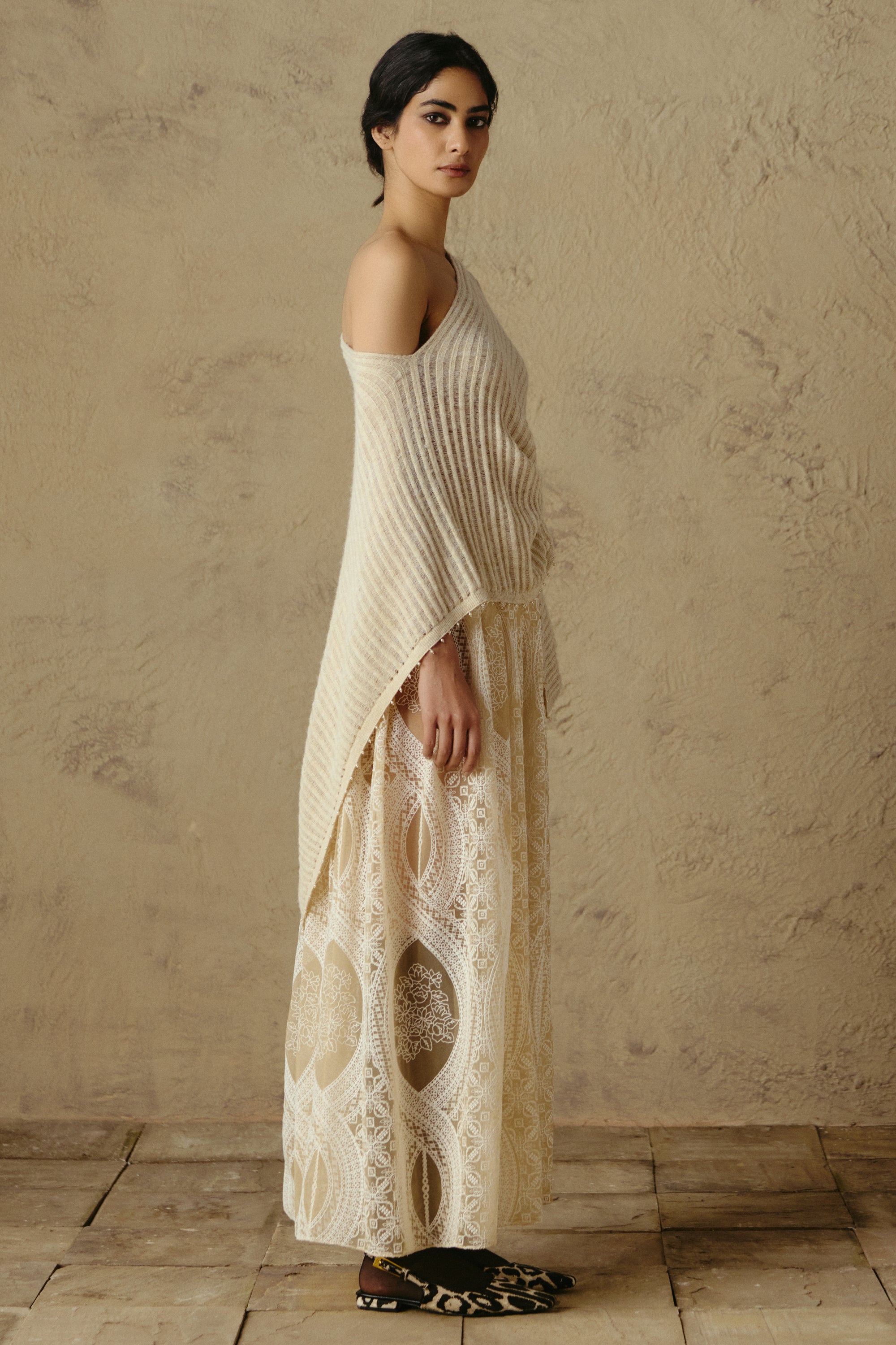 Tonal Tulle Skirt