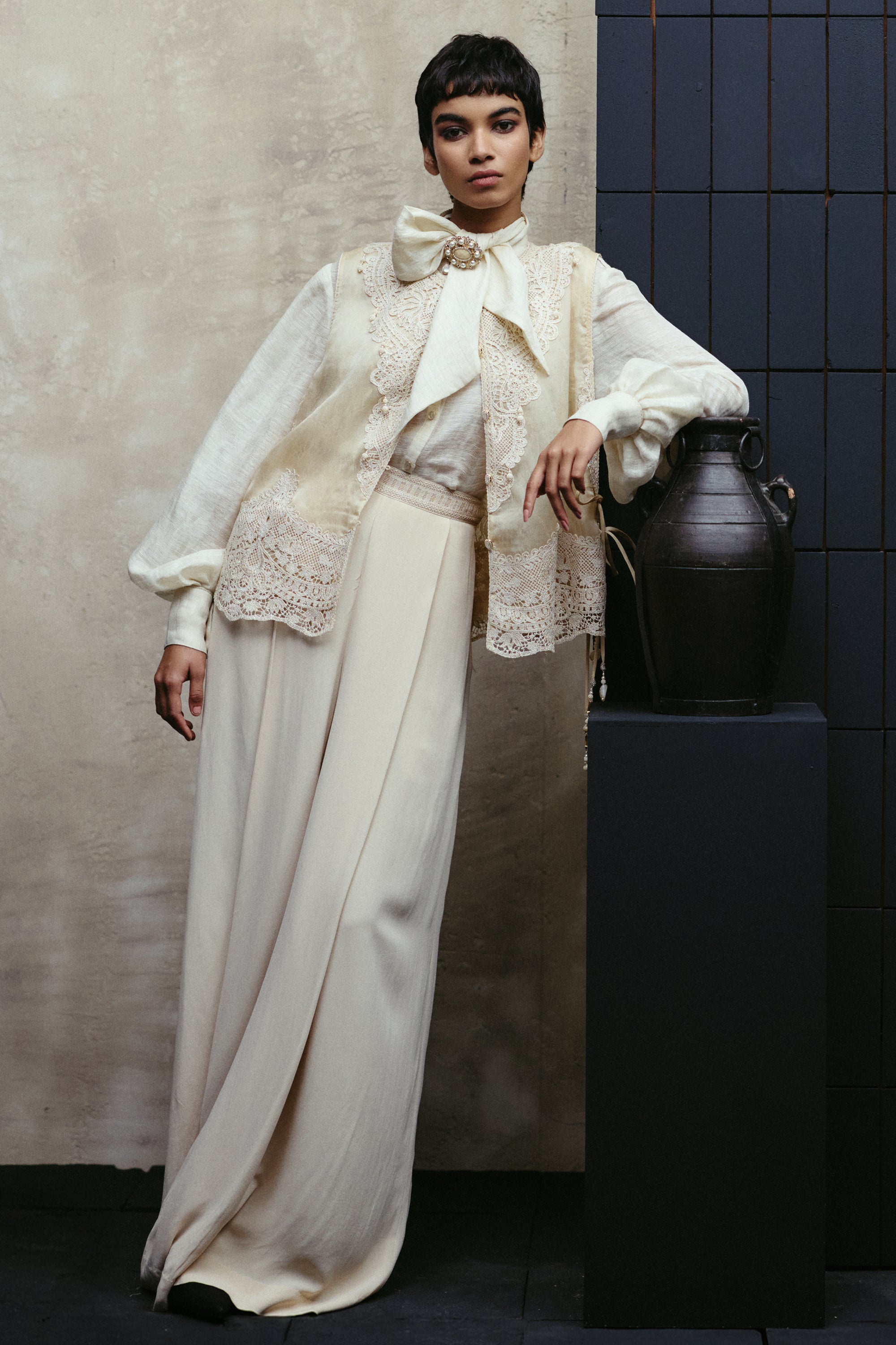 Pleated Pants