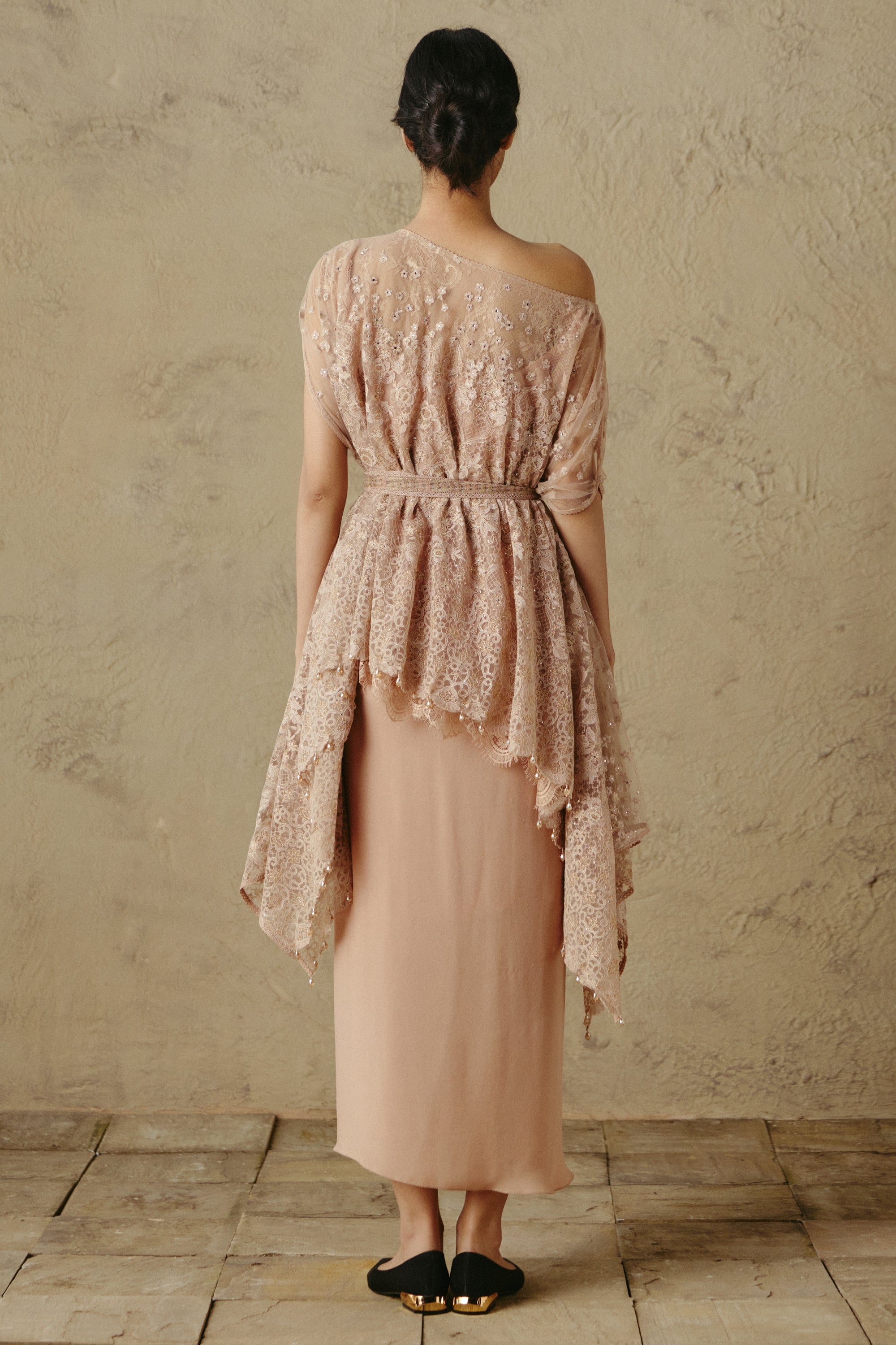 Diamond Drape Top