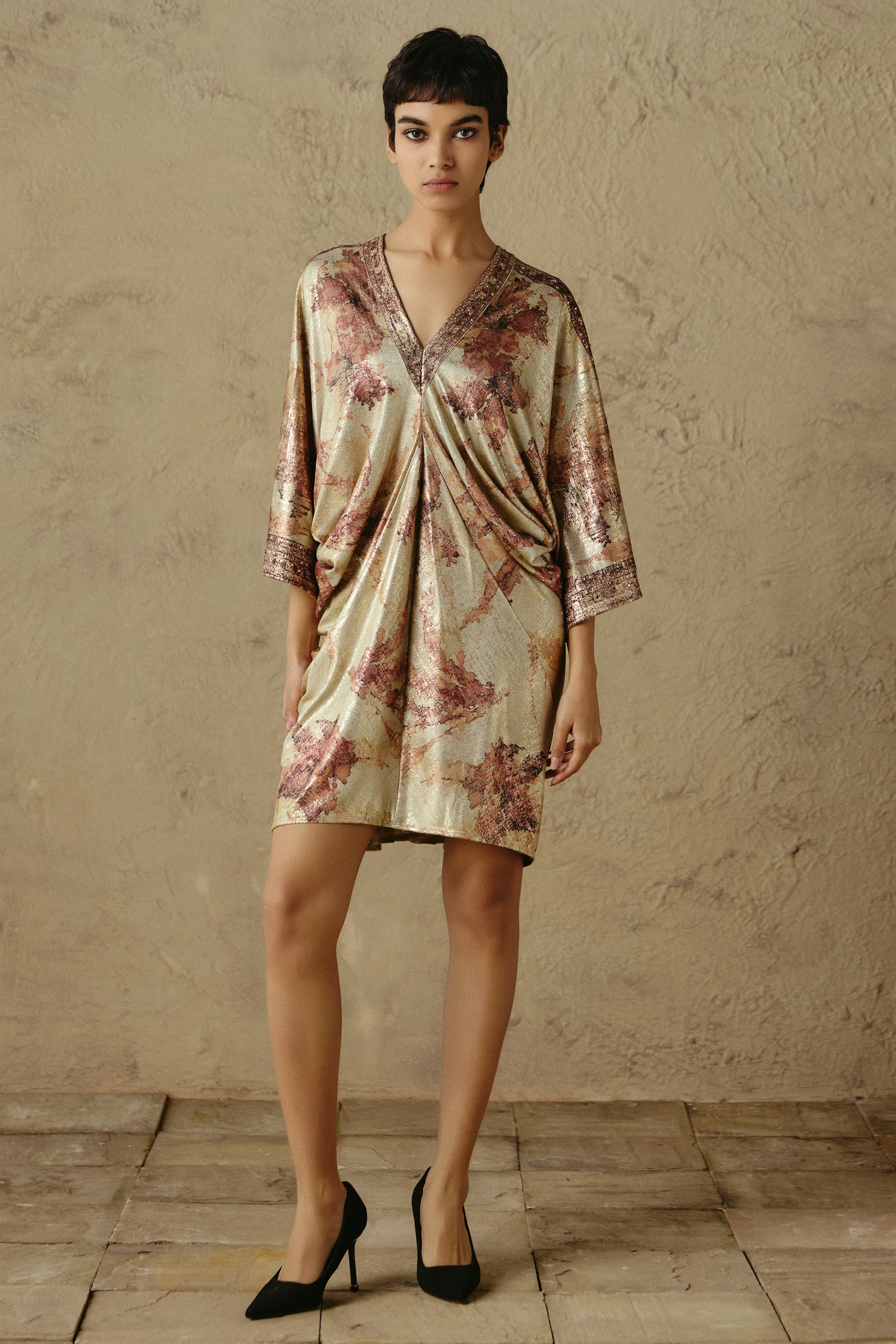 Jewel Border Tunic Dress