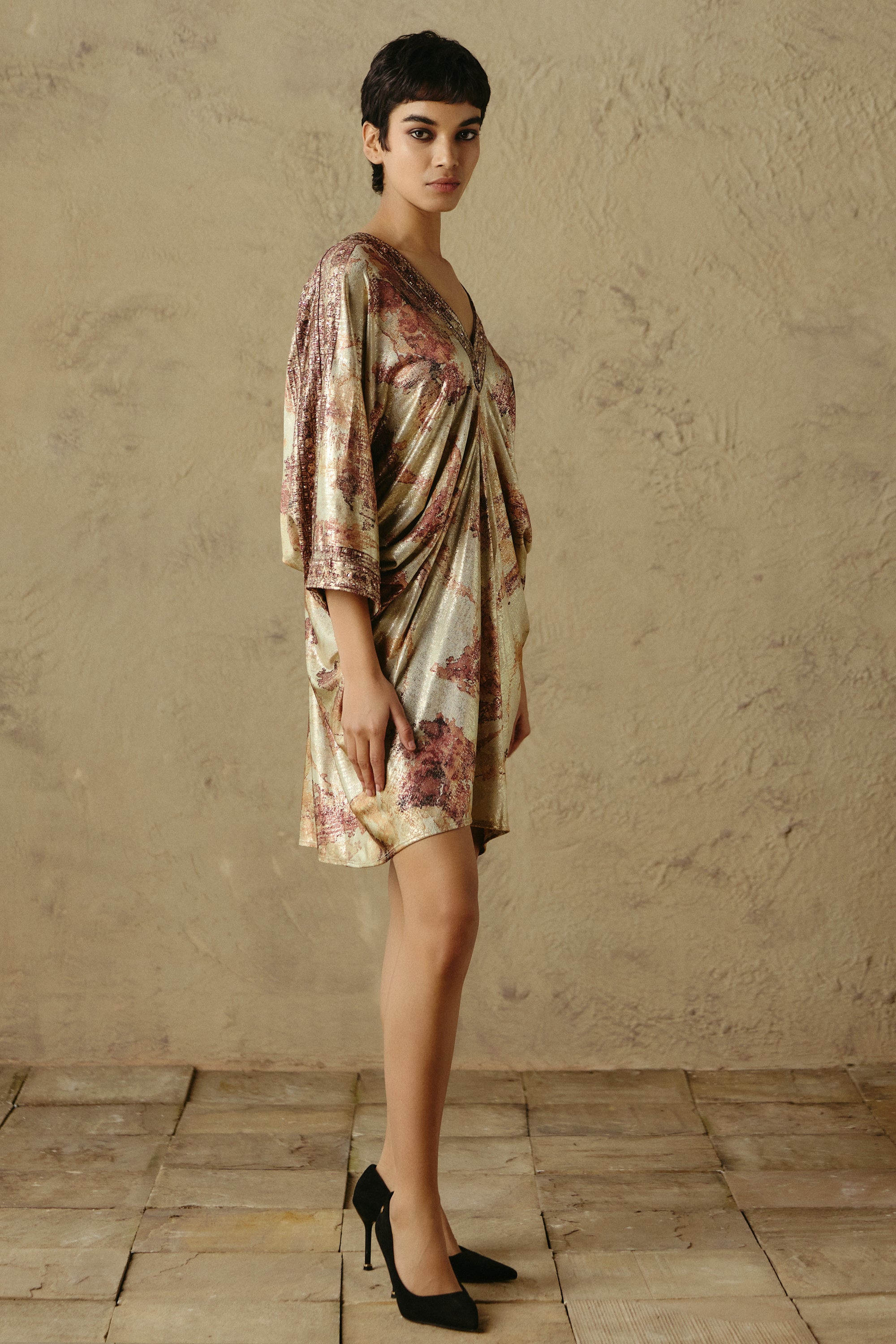 Jewel Border Tunic Dress